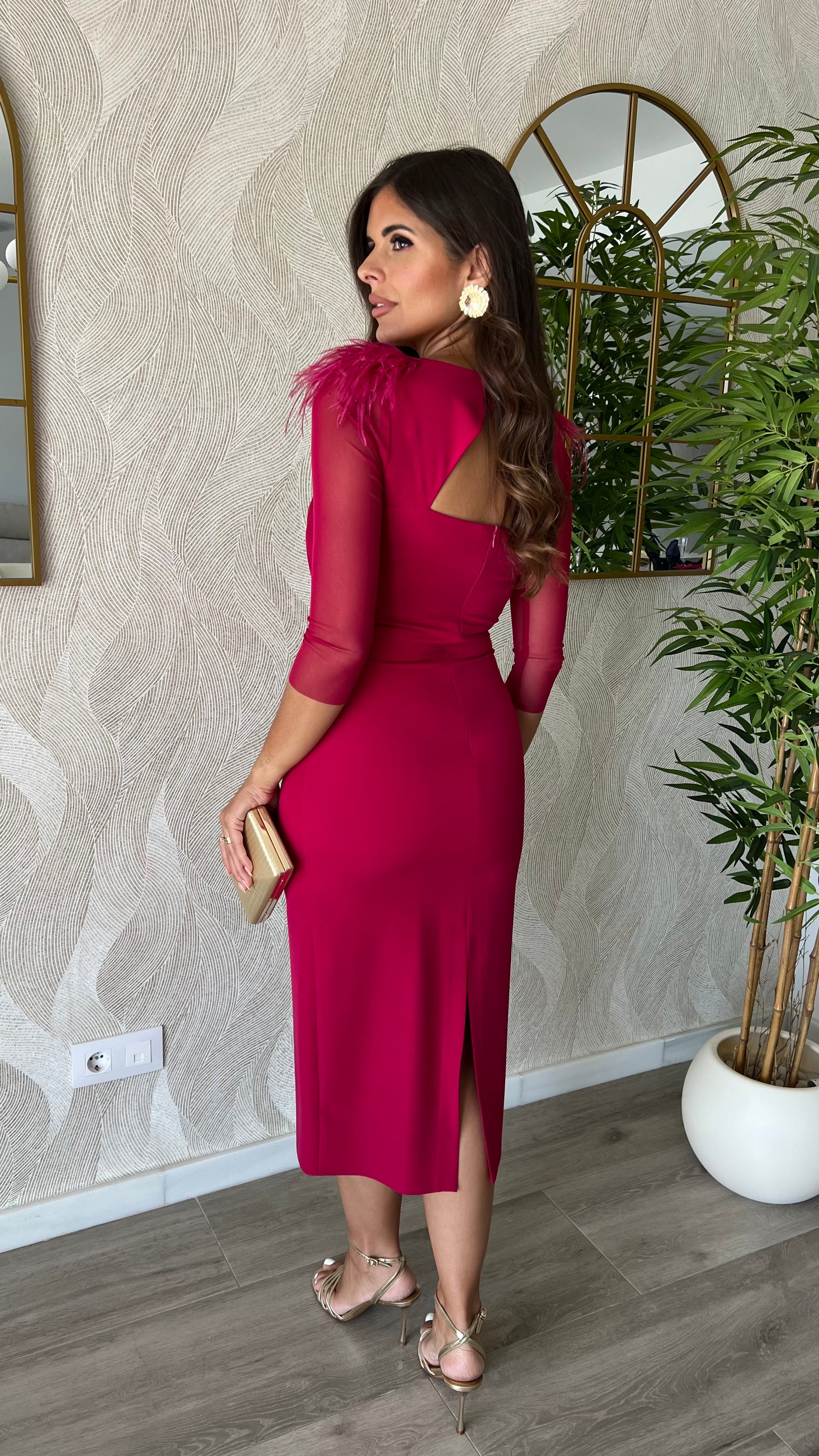 Vestido Leonor Cereza “Made in Spain”