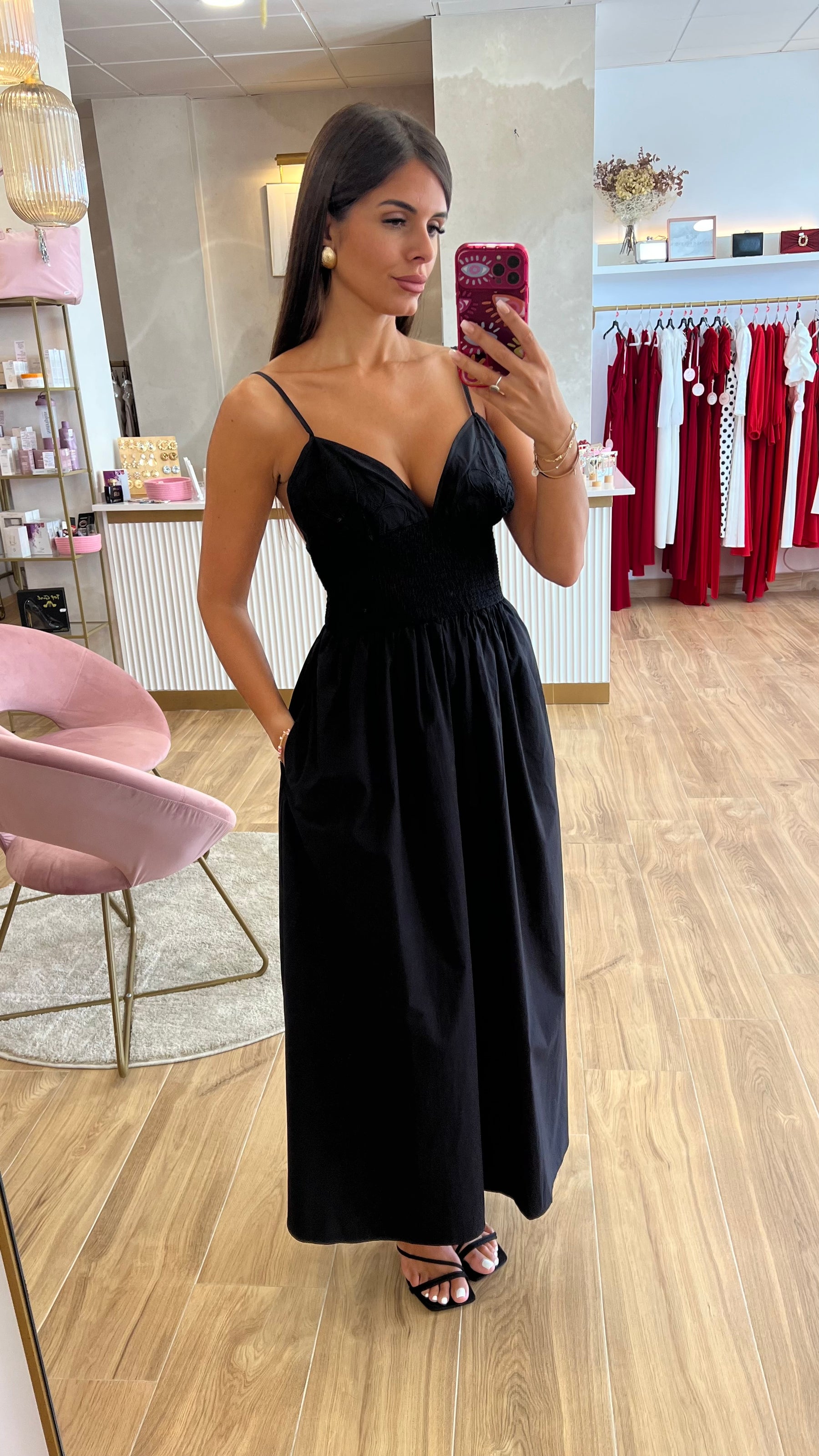 Vestido Midi Bordado