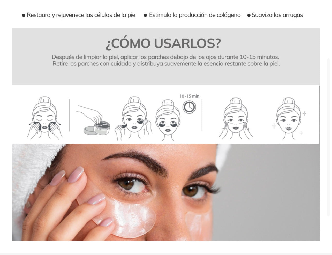 Parches Contorno de Ojos Lumi-Radiance
