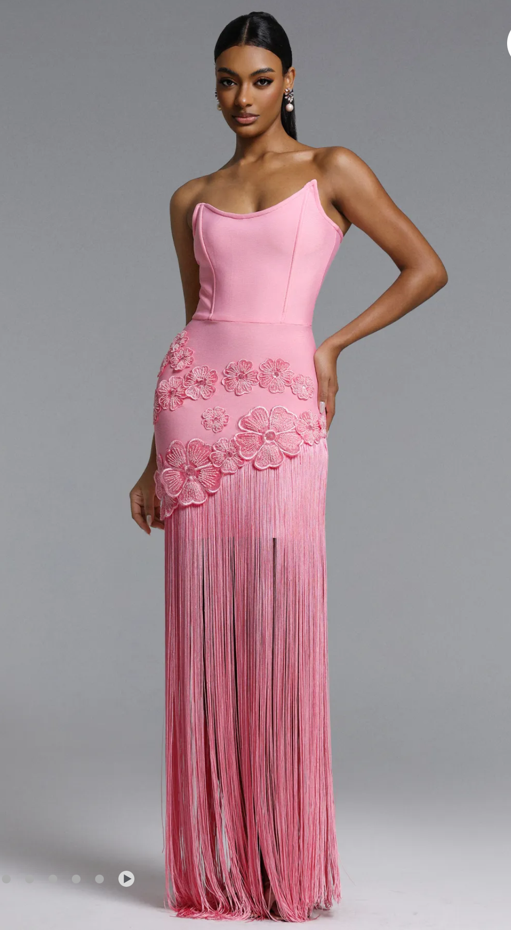 Vestido Bandage Seyran Flecos