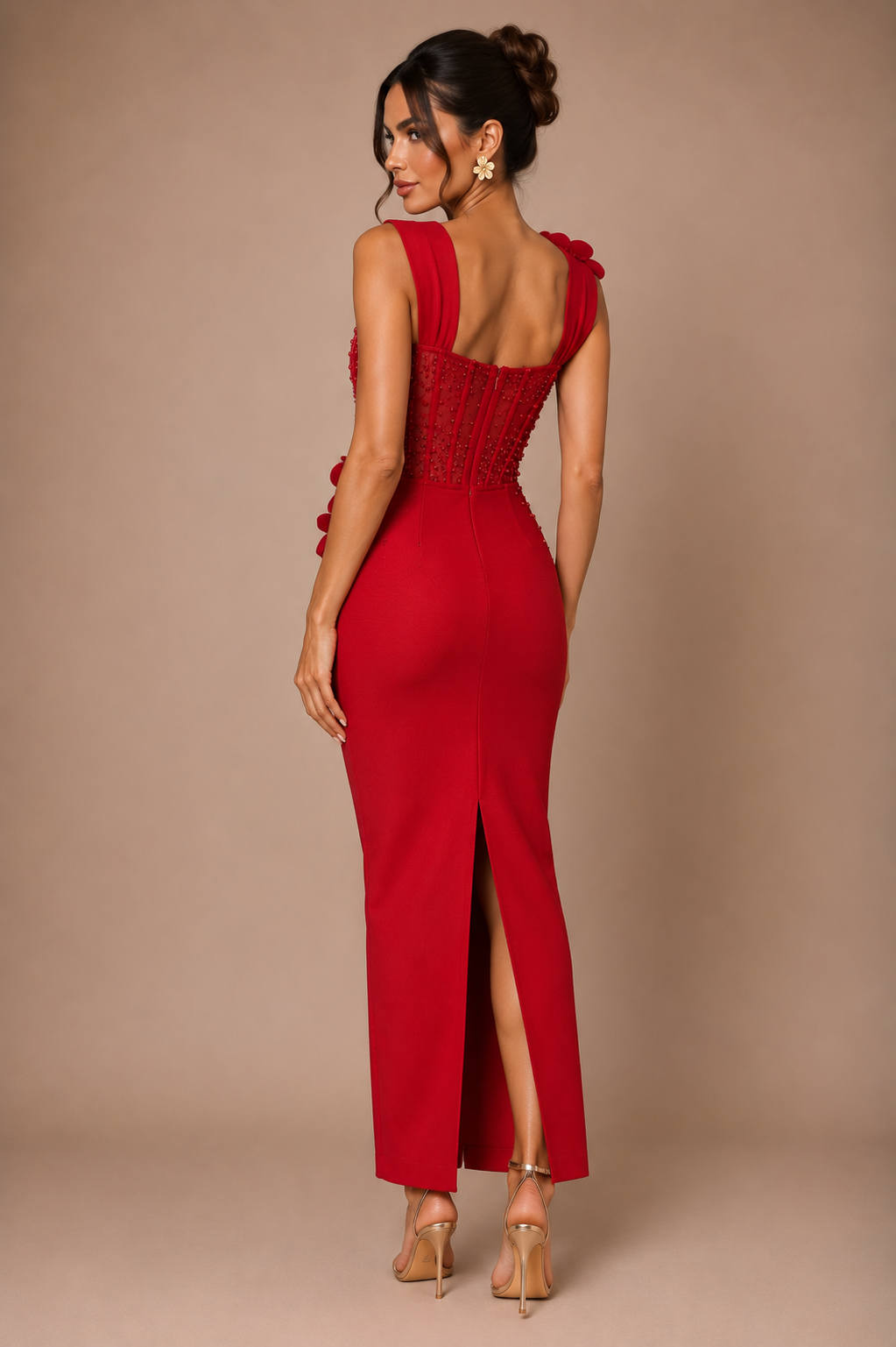 Vestido Bandage Samanta Rojo