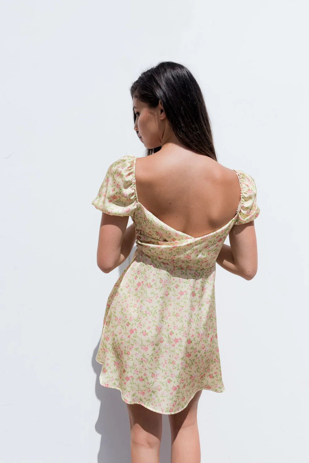 Vestido Amarillo Flores