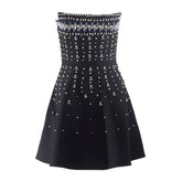 PREVENTA Vestido Reina Cristales Negro