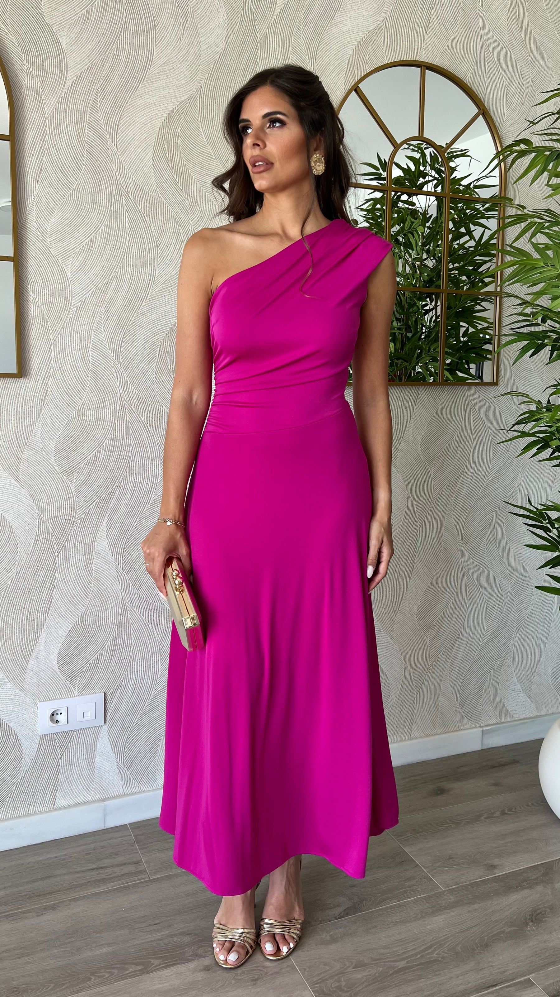 Vestido Julieta Fucsia “Made in Spain”    (OUTLET NO DEVOLUCIÓN)