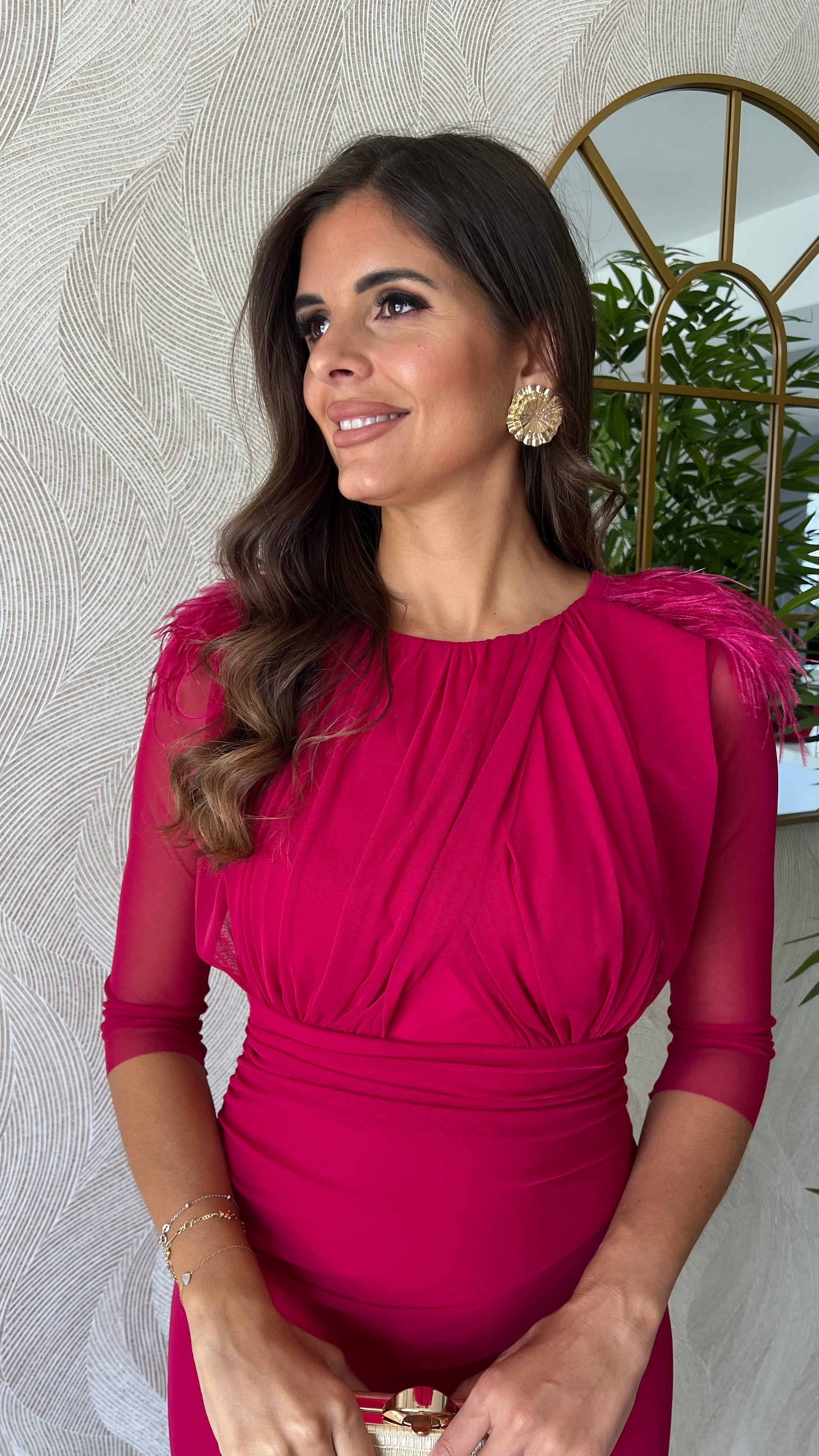 Vestido Leonor Cereza “Made in Spain”