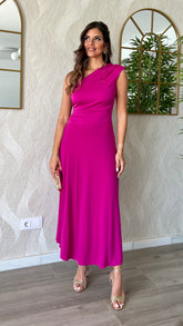 Vestido Julieta Fucsia “Made in Spain”    (OUTLET NO DEVOLUCIÓN)