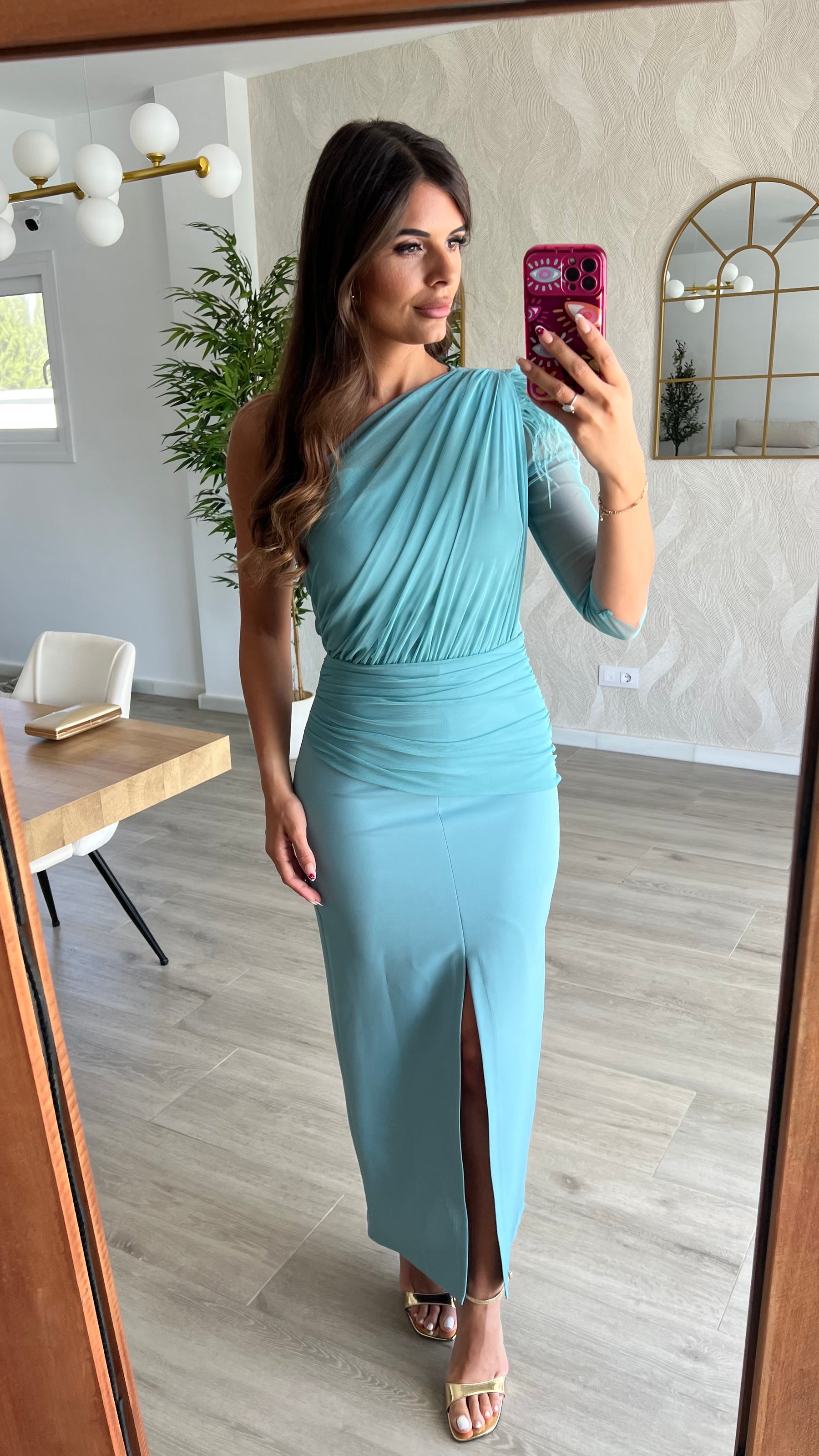 Vestido Paula Azul Hielo “Made in Spain”