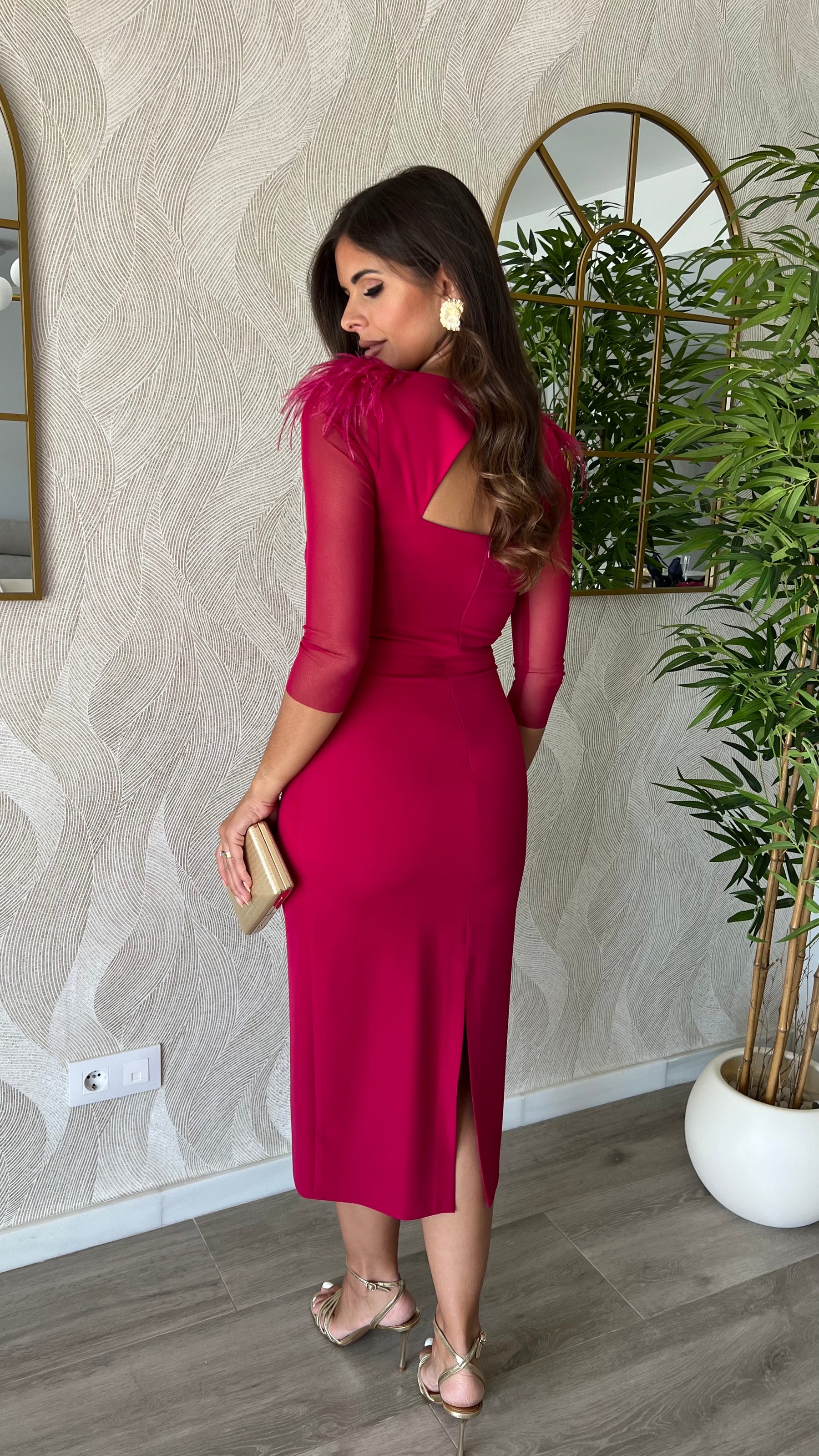 Vestido Leonor Cereza “Made in Spain”