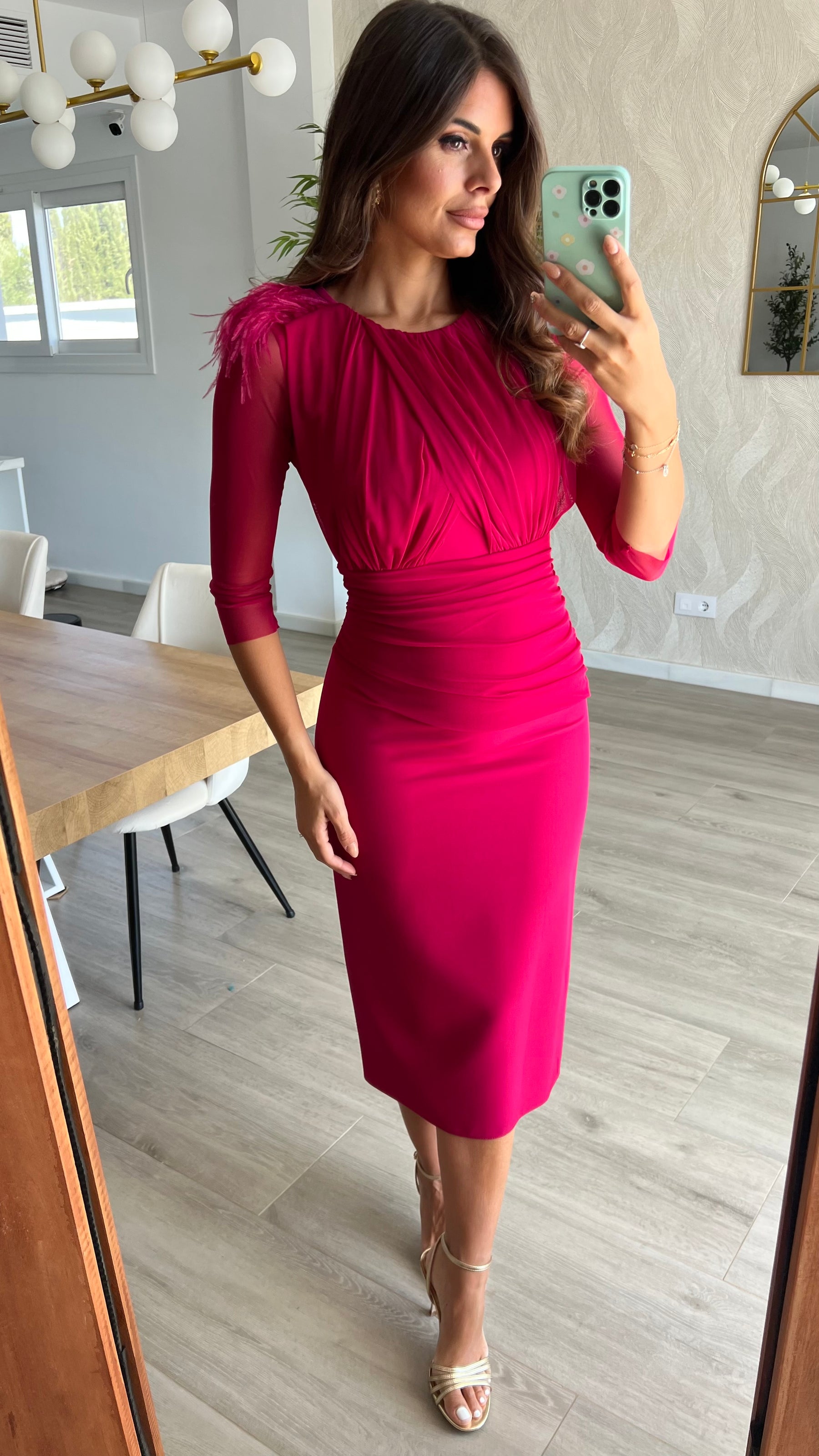 Vestido Leonor Cereza “Made in Spain”