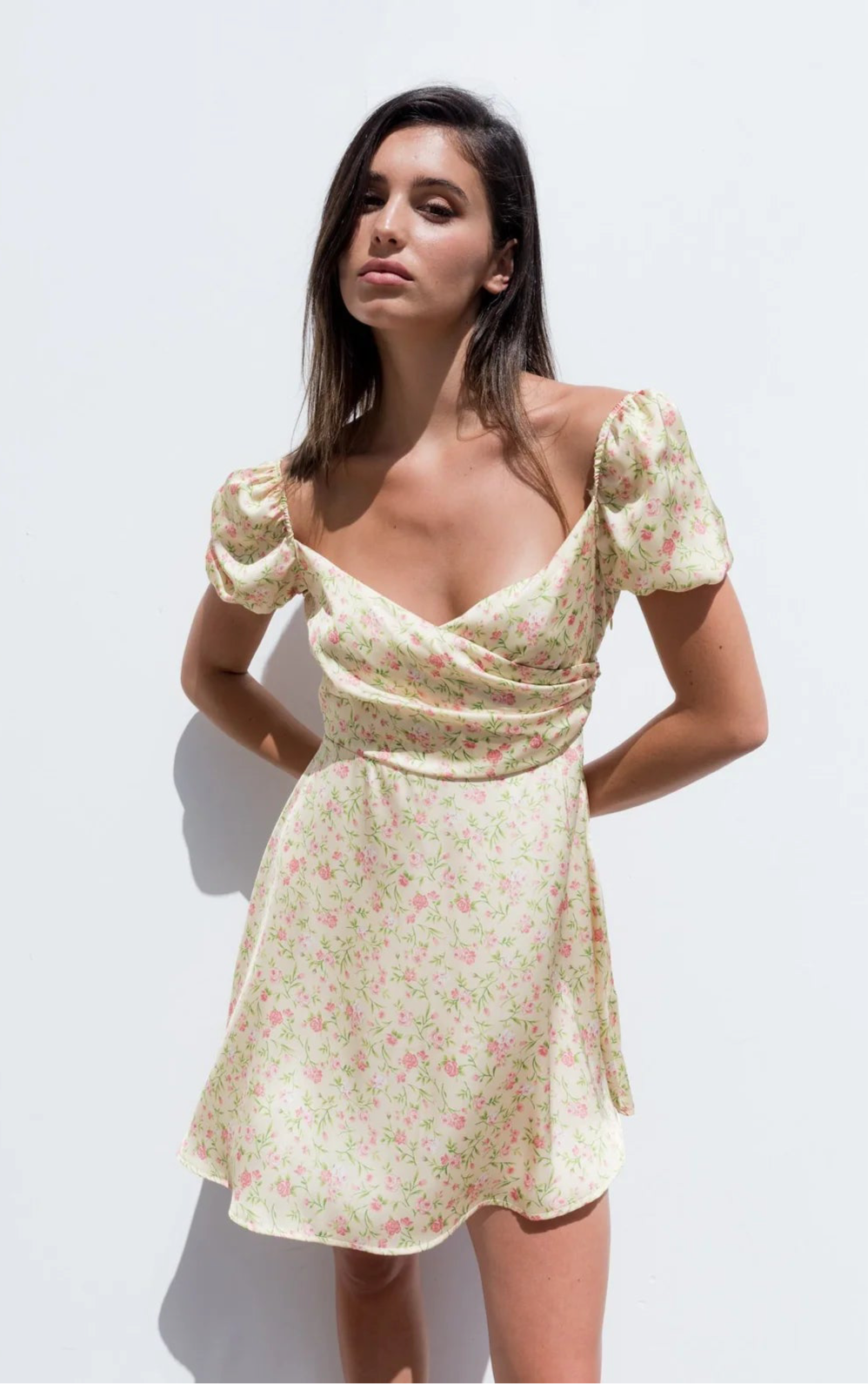 Vestido Amarillo Flores