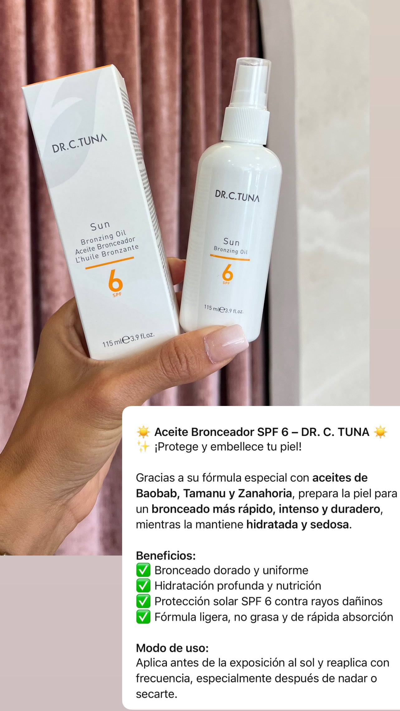 Aceite Bronceador (Línea Dermatológica)