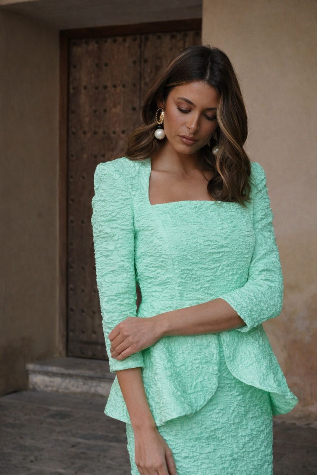 Vestido Rose Verde Agua “Made in Spain”