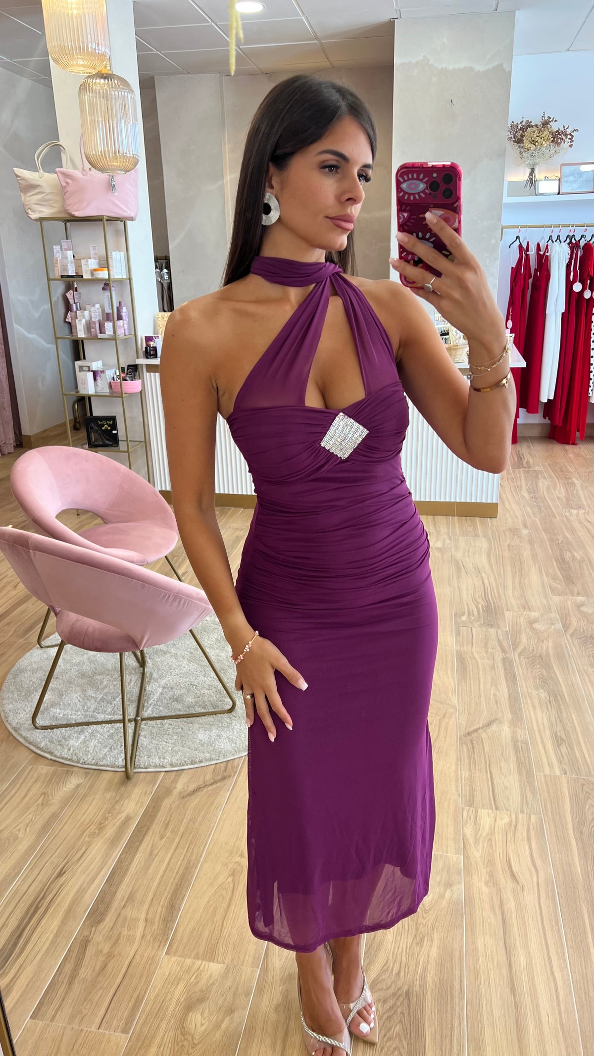 Vestido Midi Berry