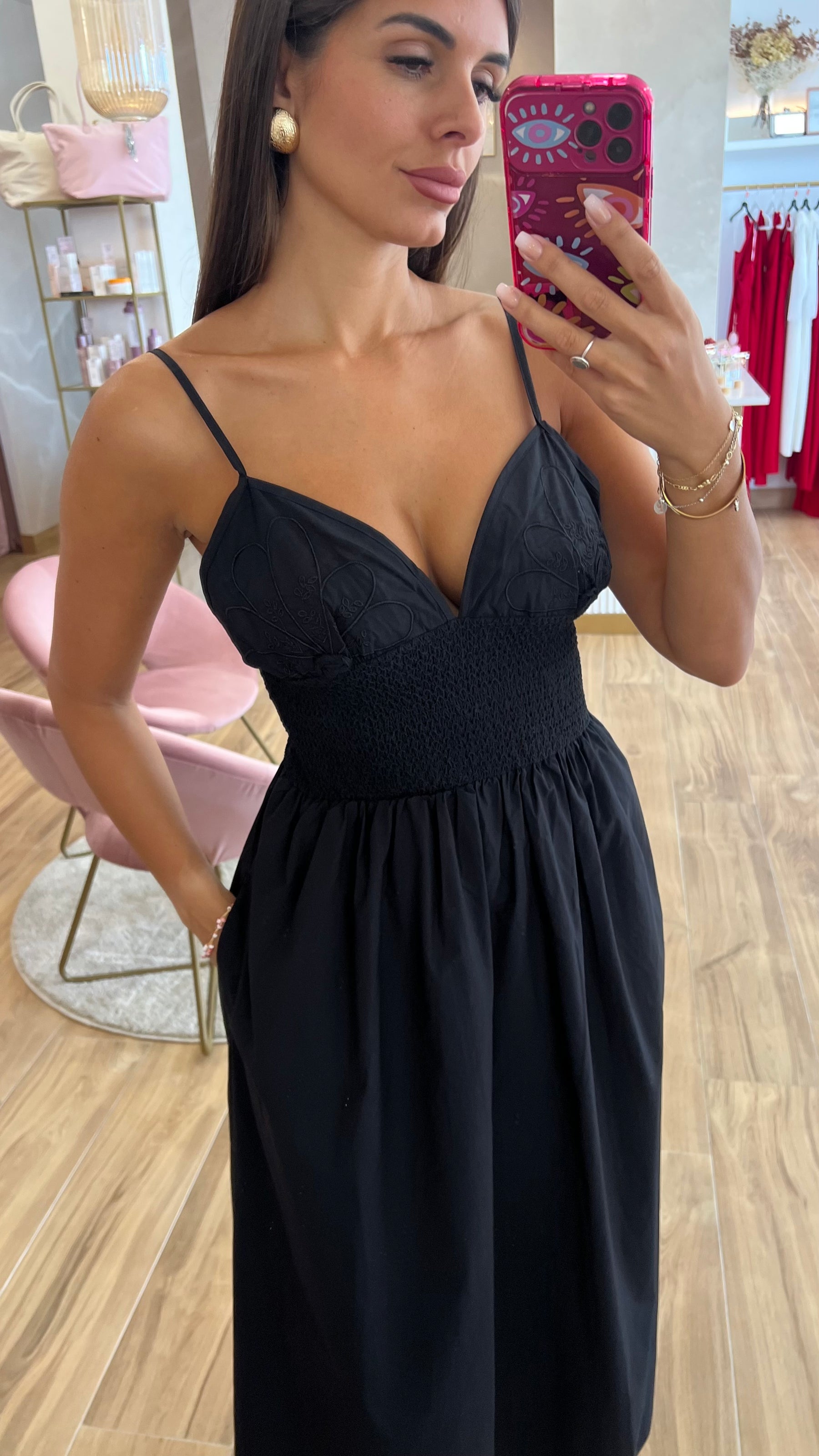 Vestido Midi Bordado
