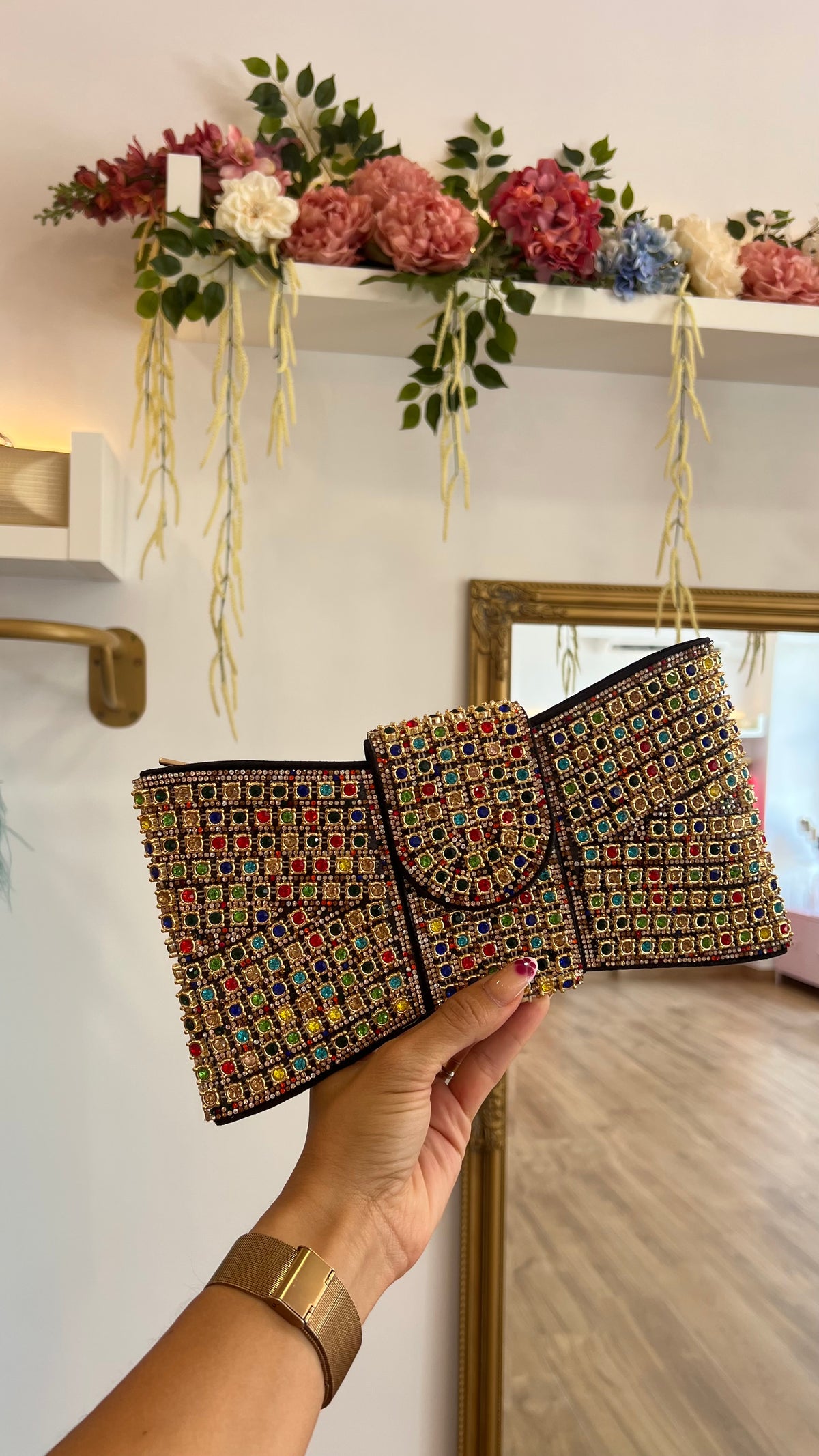 Bolso Lazo Piedras Edición Limitada Multicolor