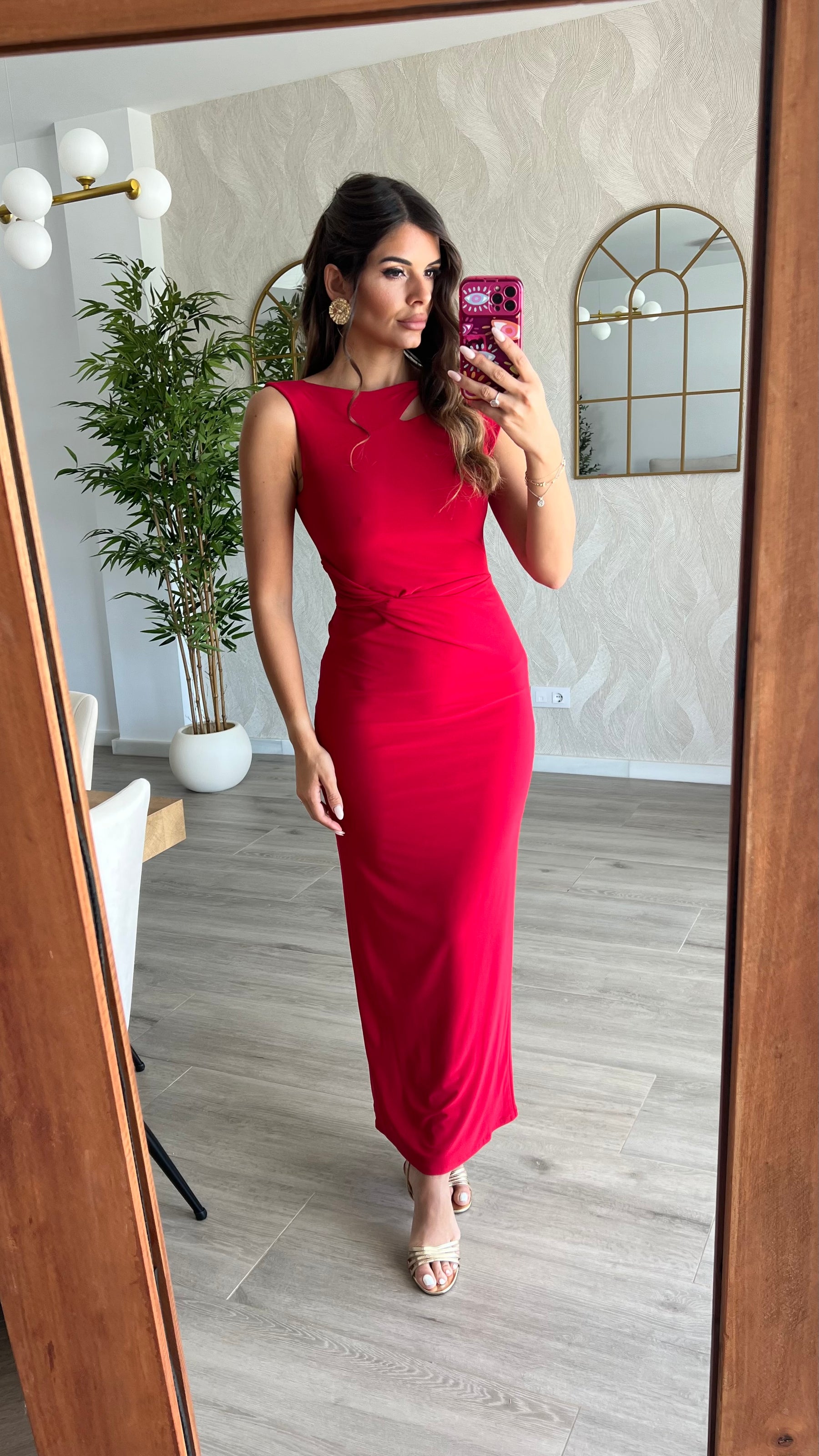 Vestido Lara Rojo “Made in Spain” (OUTLET NO DEVOLUCIÓN)