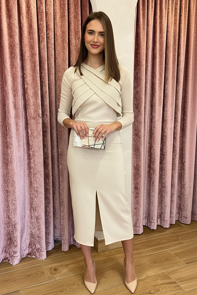 Vestido Ágata Beige-Champán “Made in Spain”