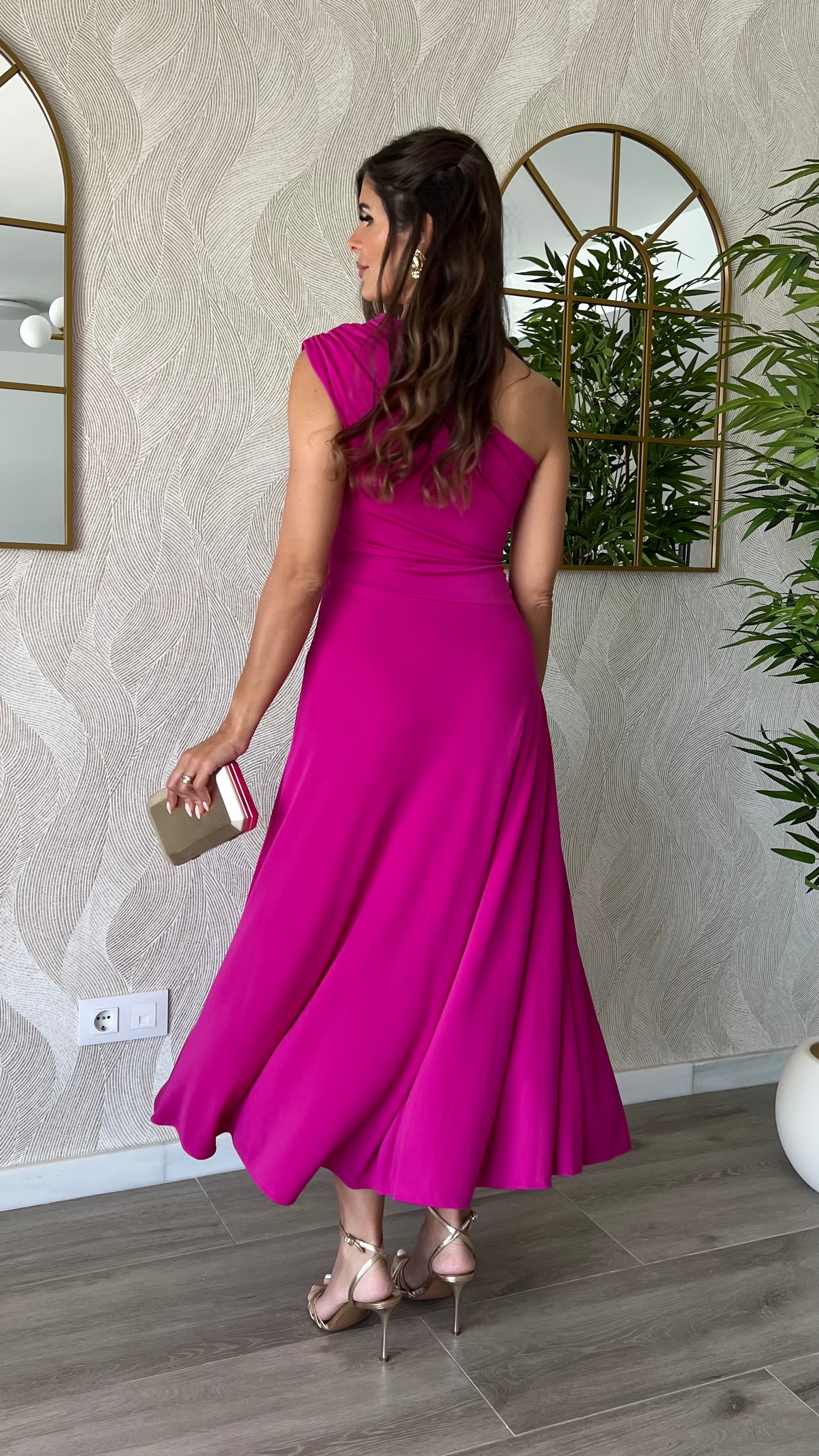 Vestido Julieta Fucsia “Made in Spain”    (OUTLET NO DEVOLUCIÓN)