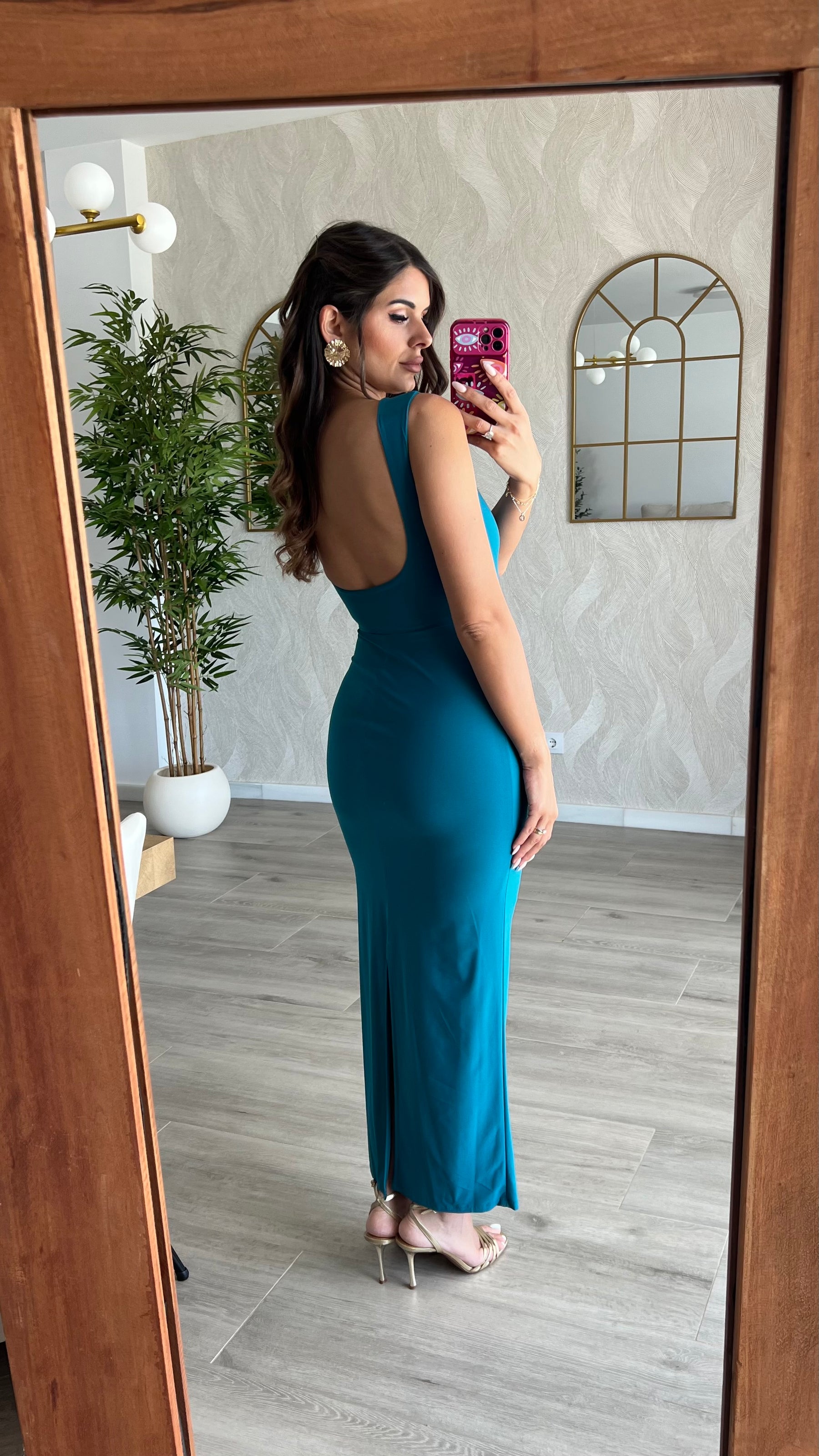 Vestido Lara Verde Pato “Made in Spain”