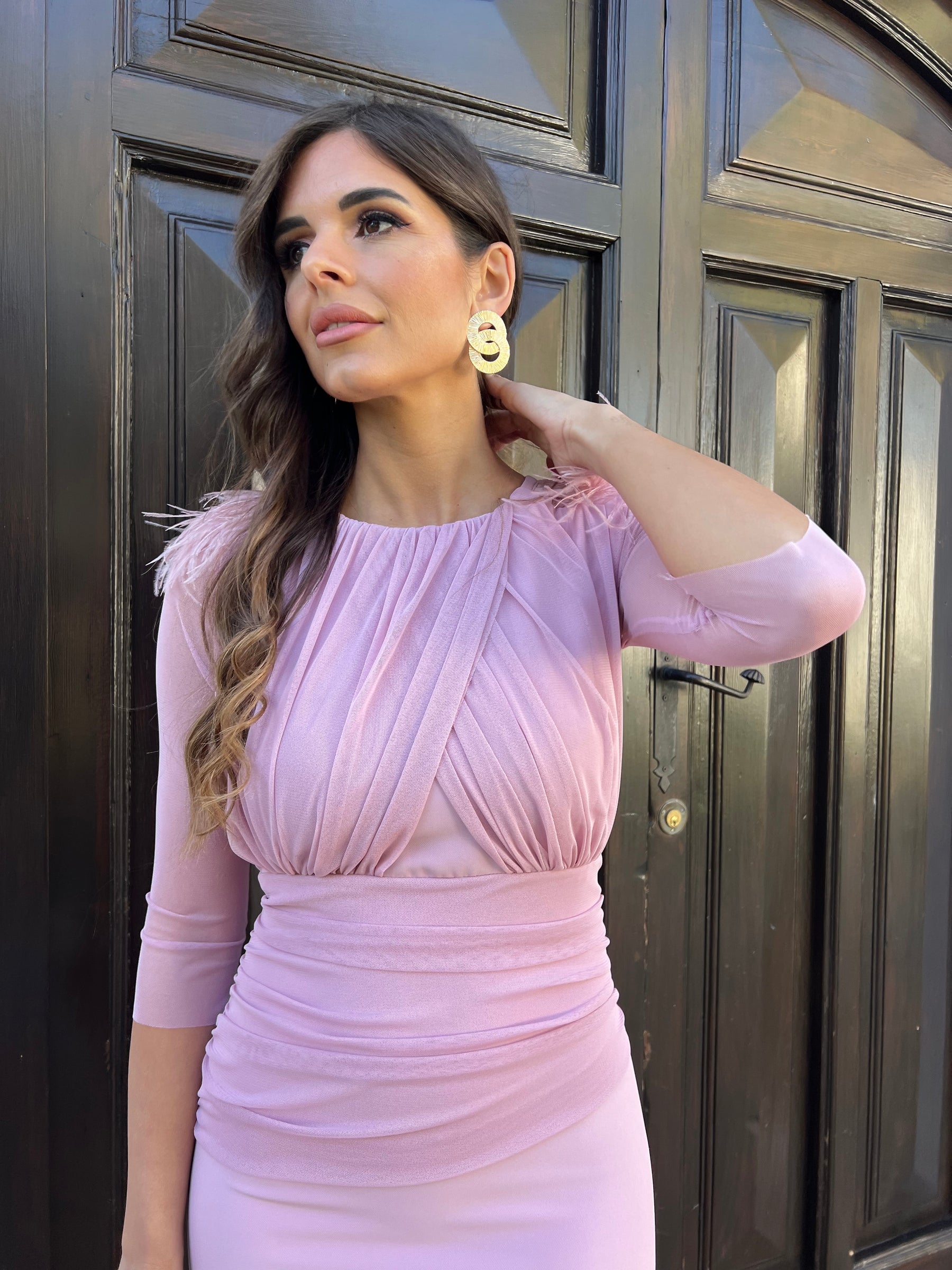 Vestido Leonor Rosa Maquillaje “Made in Spain” (OUTLET NO DEVOLUCIÓN)