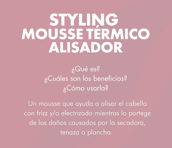 Mousse Protector Térmico Cabello (Línea Dermatológica)