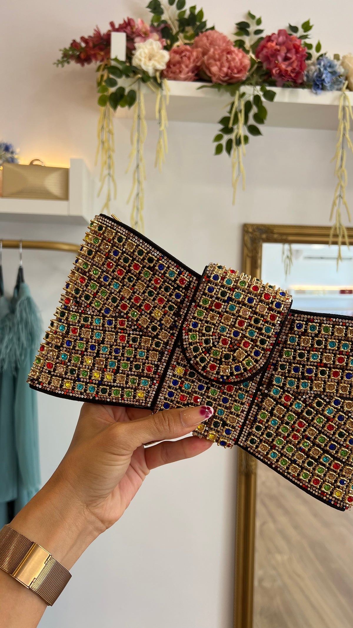 Bolso Lazo Piedras Edición Limitada Multicolor