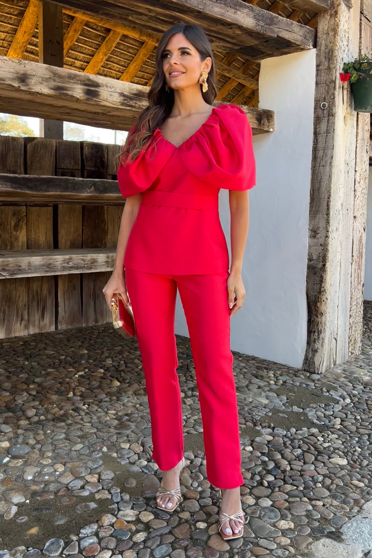 Traje Pantalón Rubí Rojo “Made in Spain” (OUTLET NO DEVOLUCIÓN)