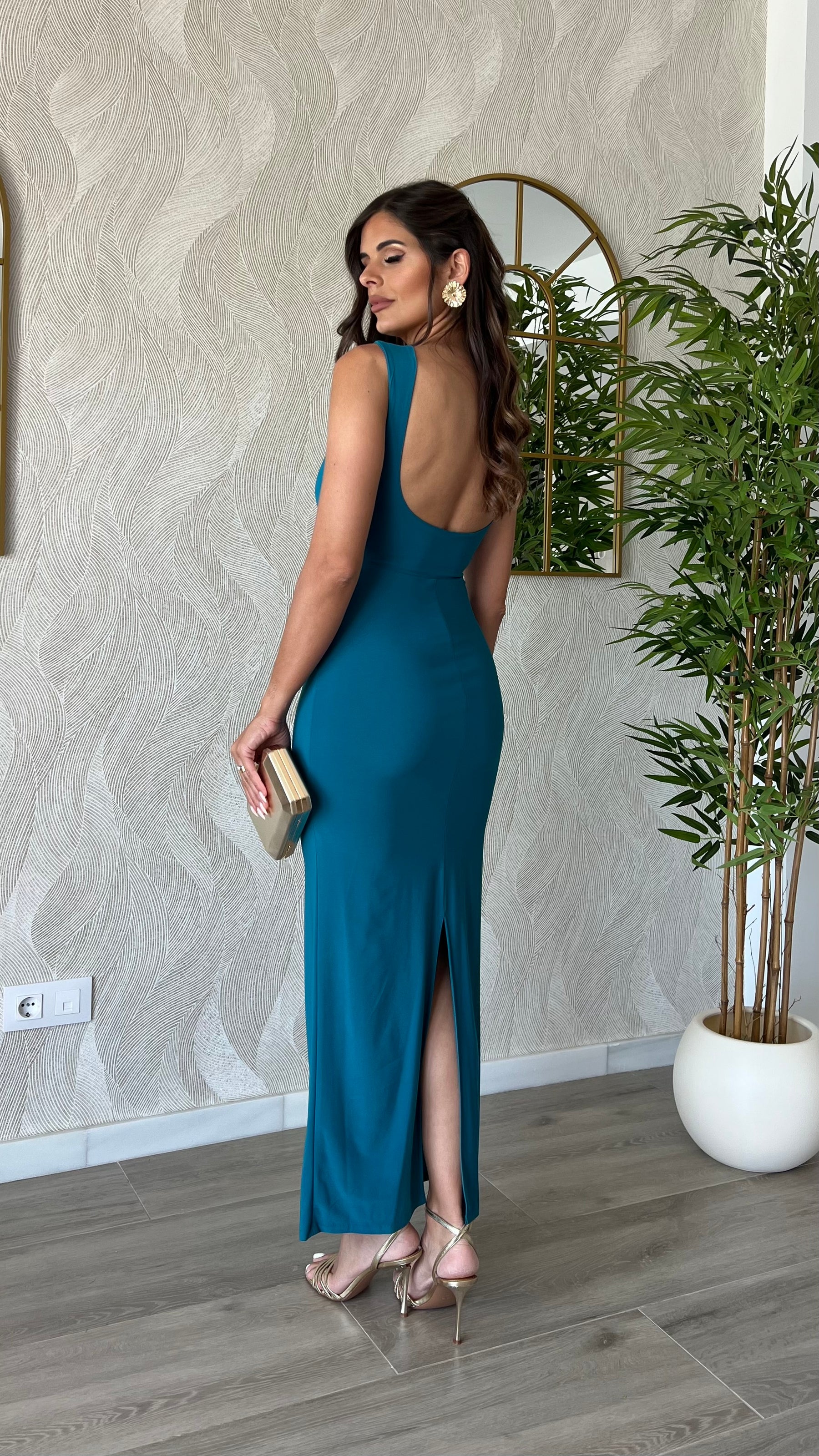 Vestido Lara Verde Pato “Made in Spain”