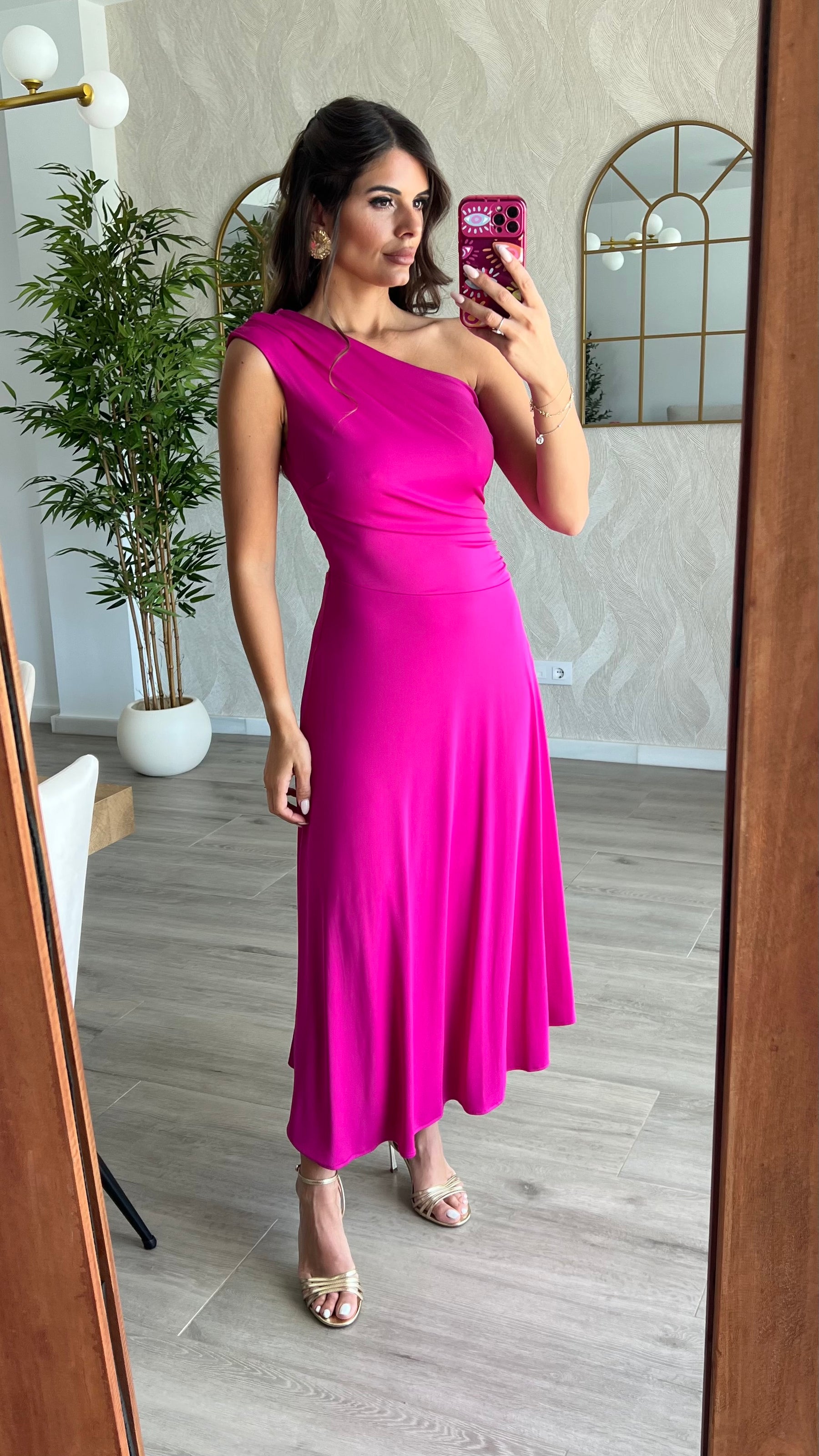 Vestido Julieta Fucsia “Made in Spain”    (OUTLET NO DEVOLUCIÓN)