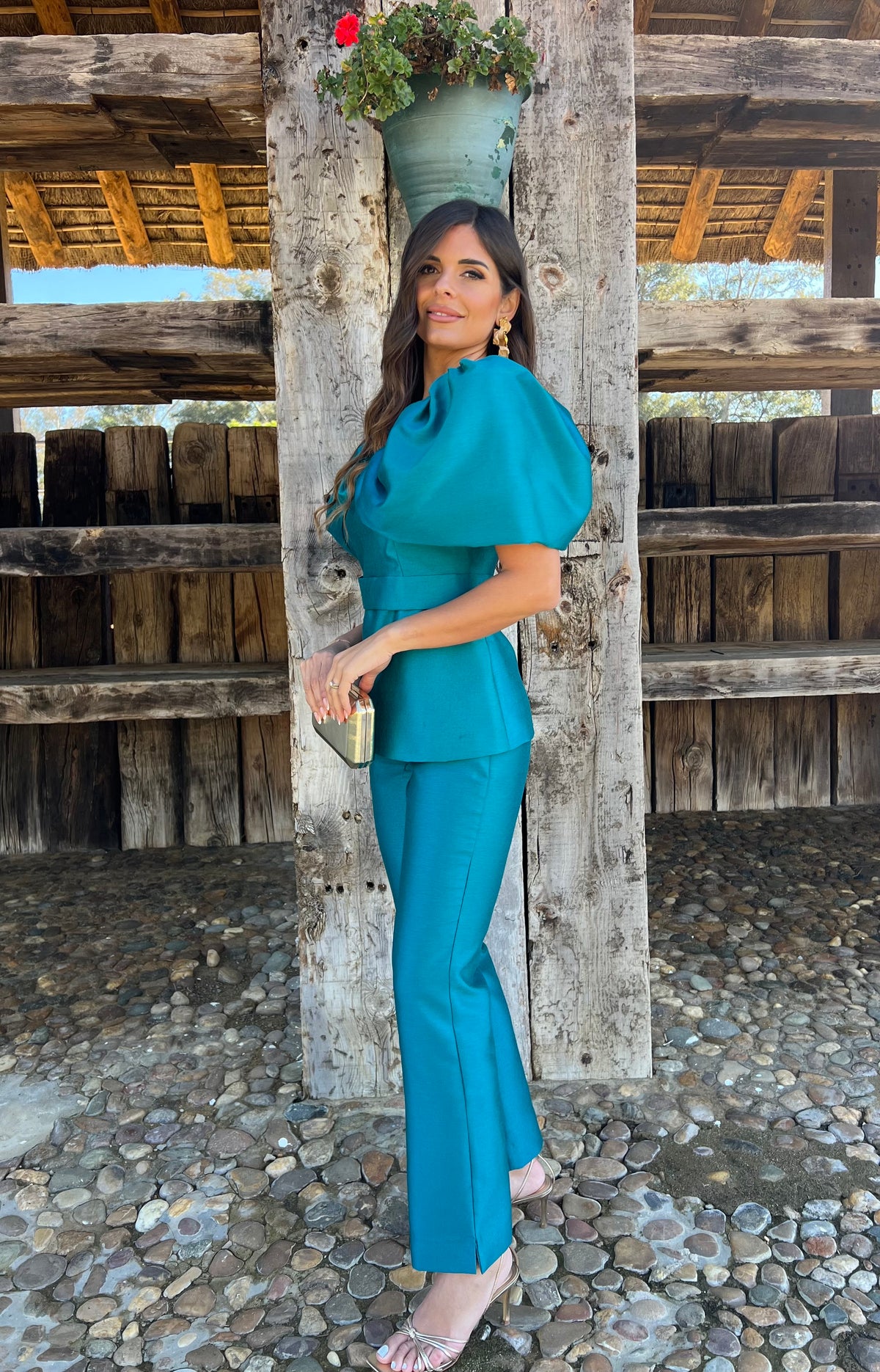 Traje Pantalón Rubí Verde Esmeralda (OUTLET NO DEVOLUCIÓN)