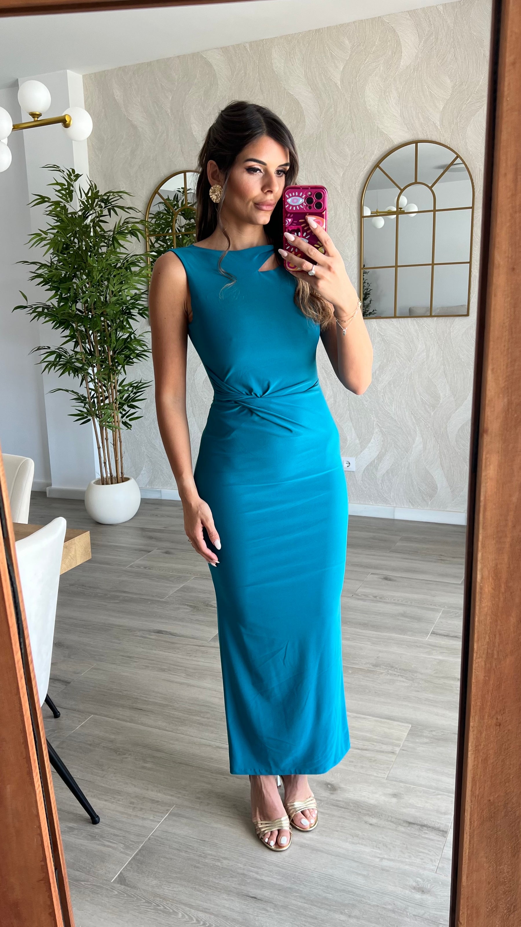Vestido Lara Verde Pato “Made in Spain”
