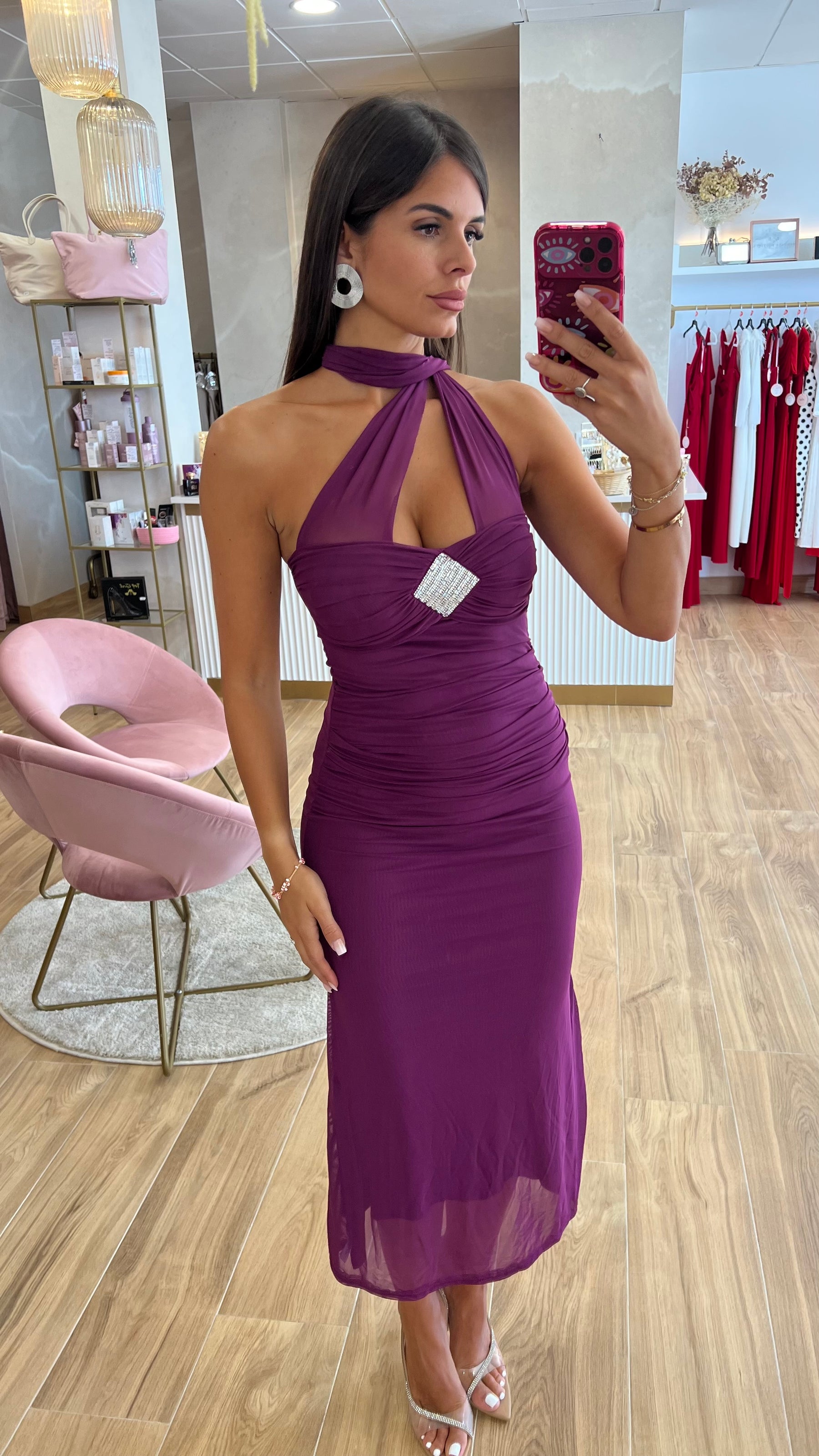 Vestido Midi Berry