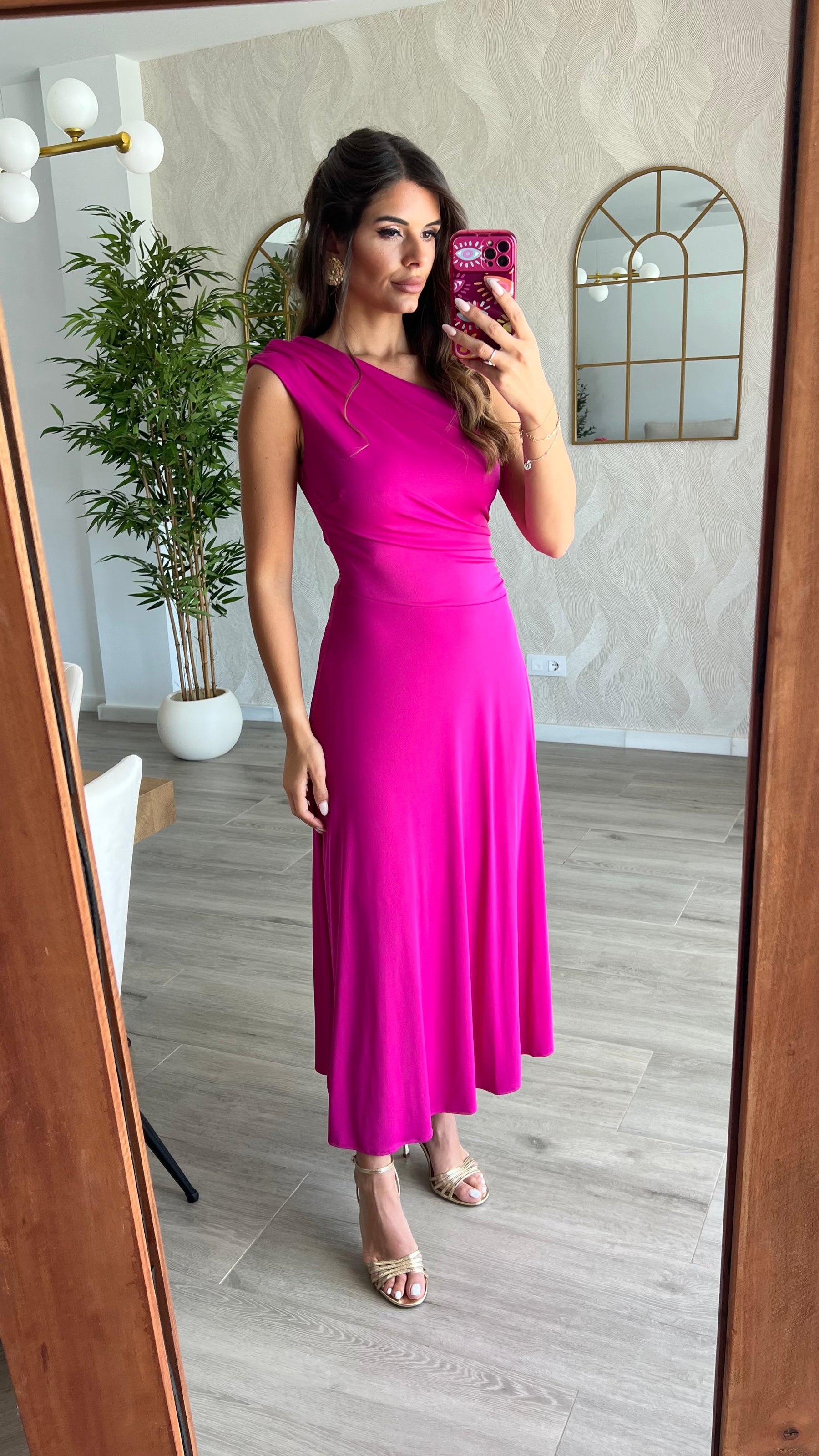 Vestido Julieta Fucsia “Made in Spain”    (OUTLET NO DEVOLUCIÓN)