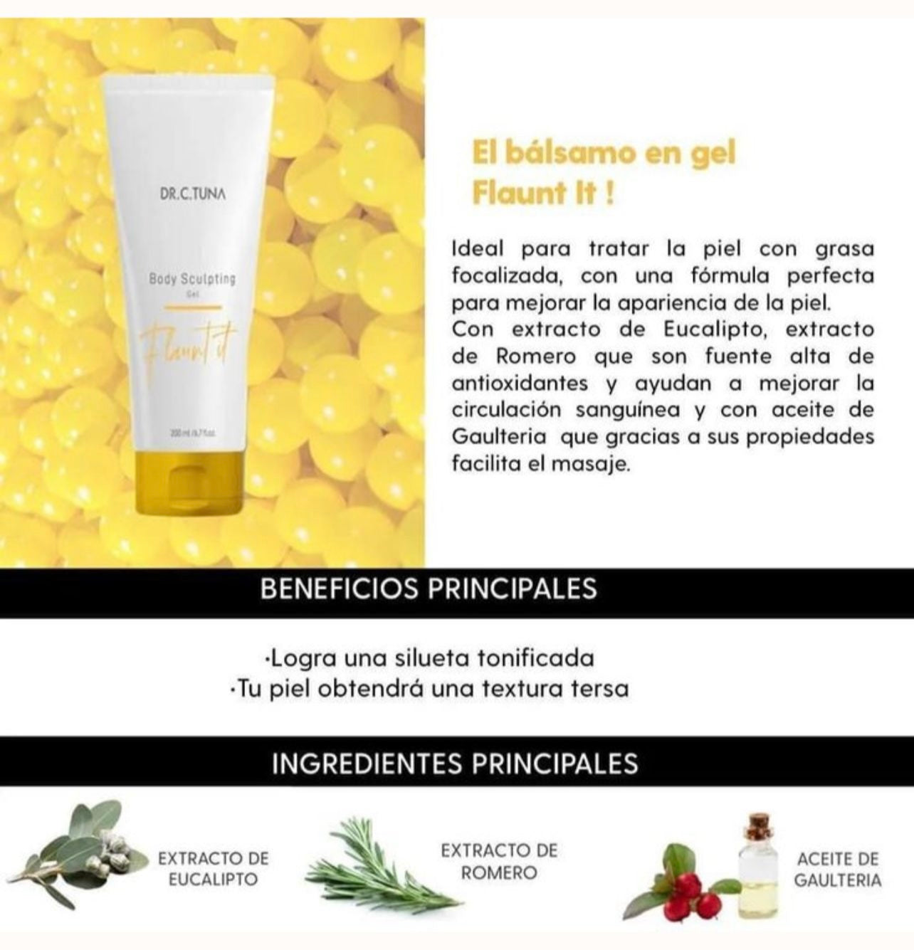 Gel Corporal Anticelulítico (Línea Dermatológica)