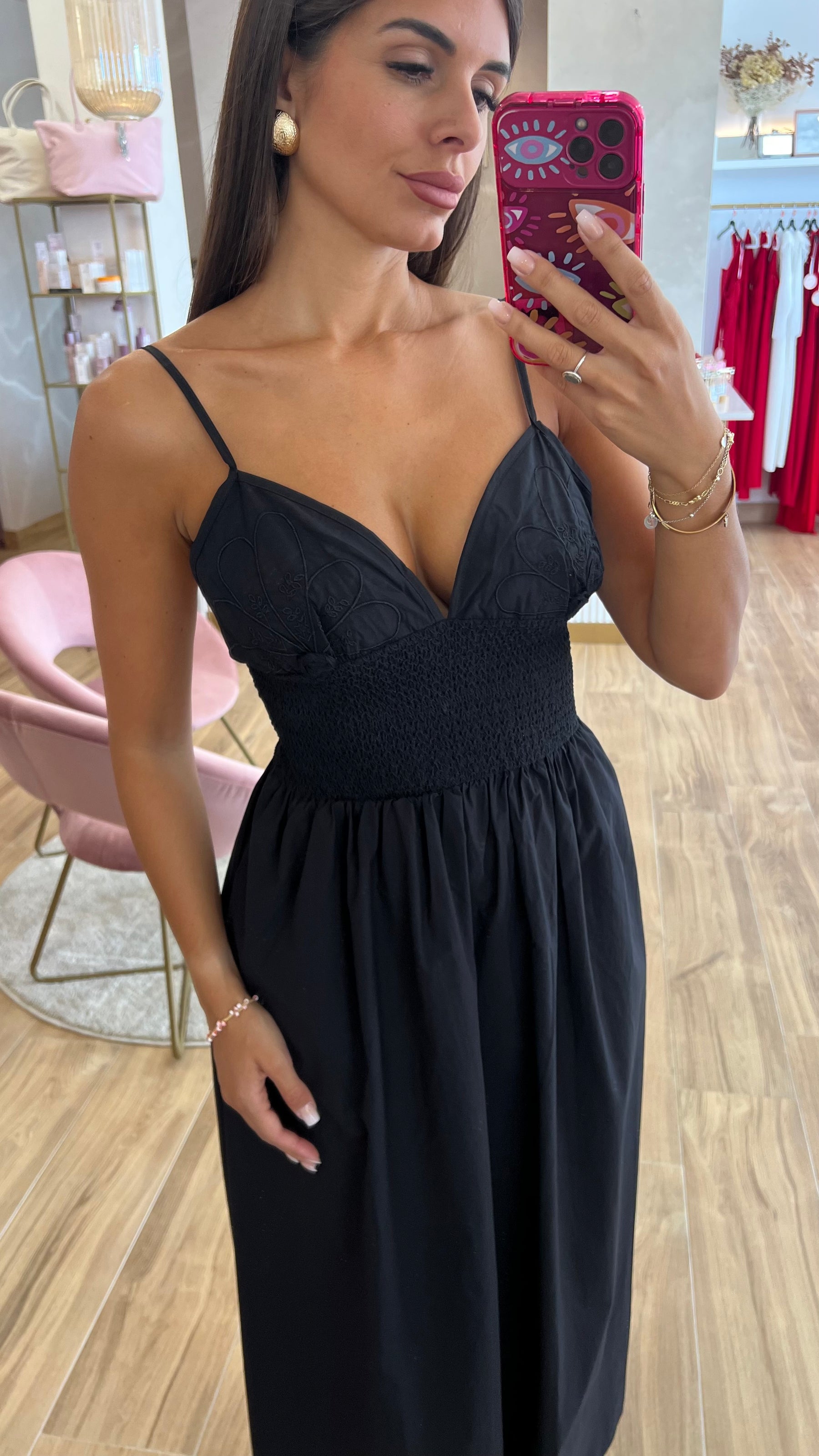 Vestido Midi Bordado