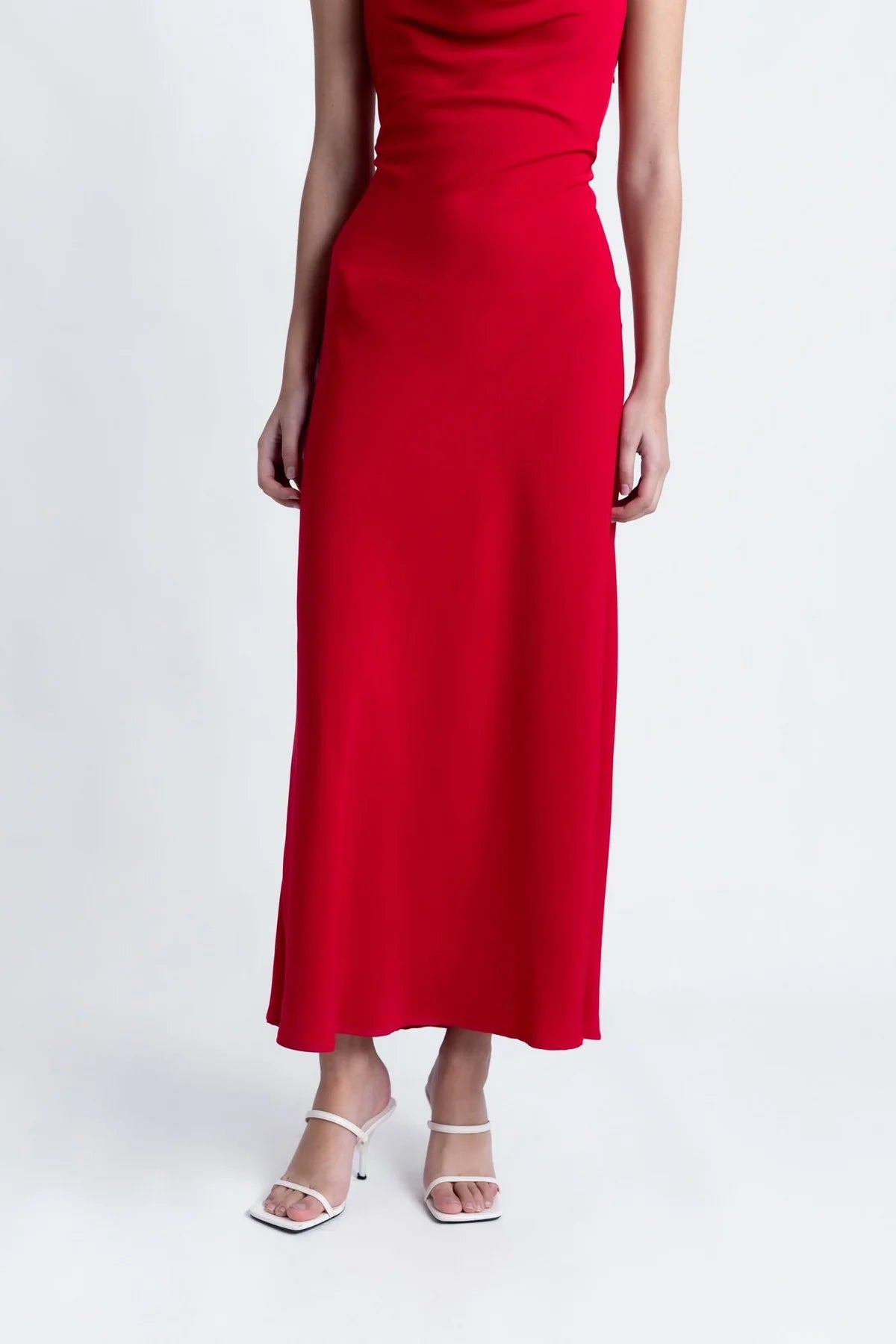 Vestido Rojo Aplique