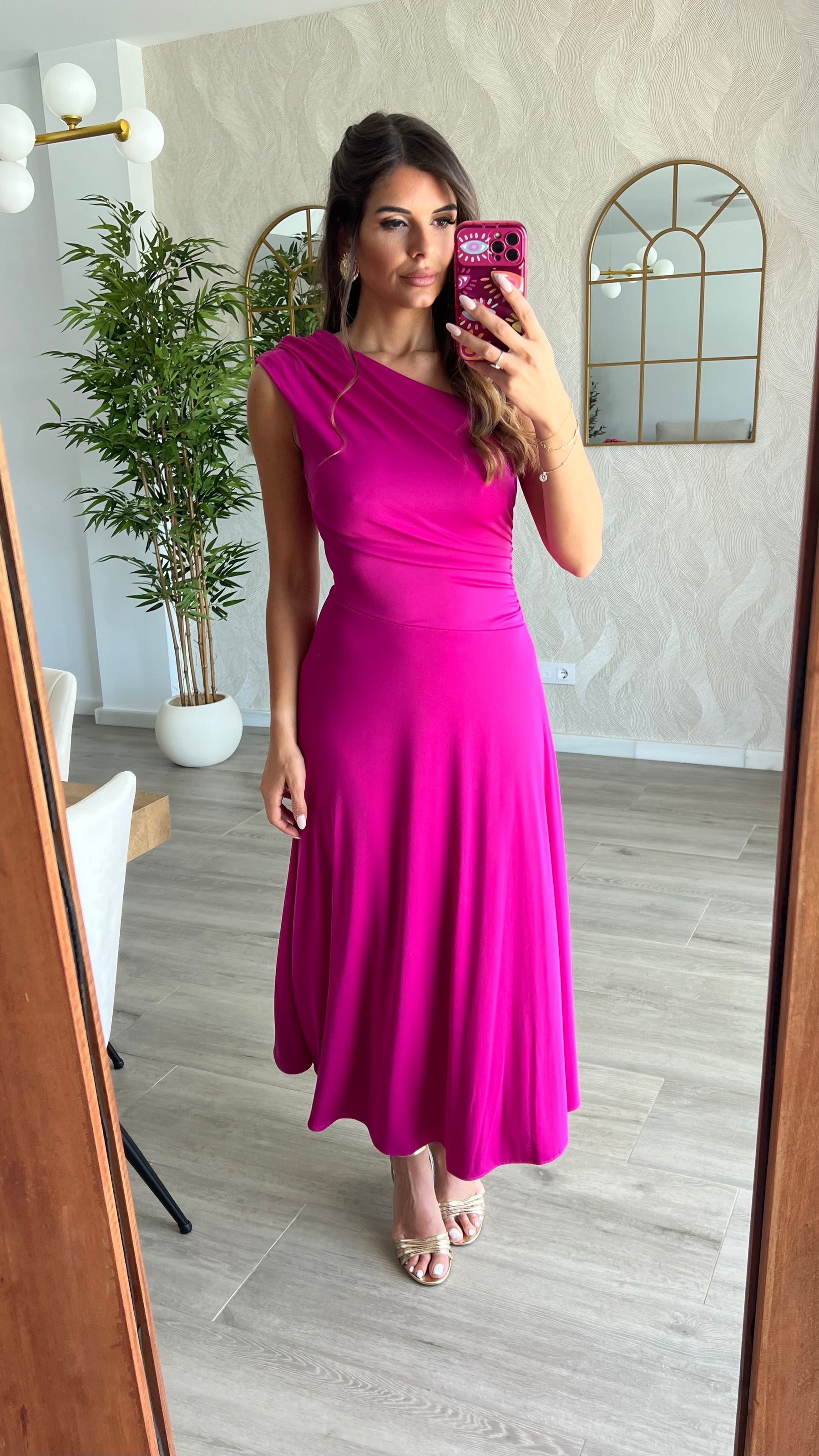 Vestido Julieta Fucsia “Made in Spain”    (OUTLET NO DEVOLUCIÓN)