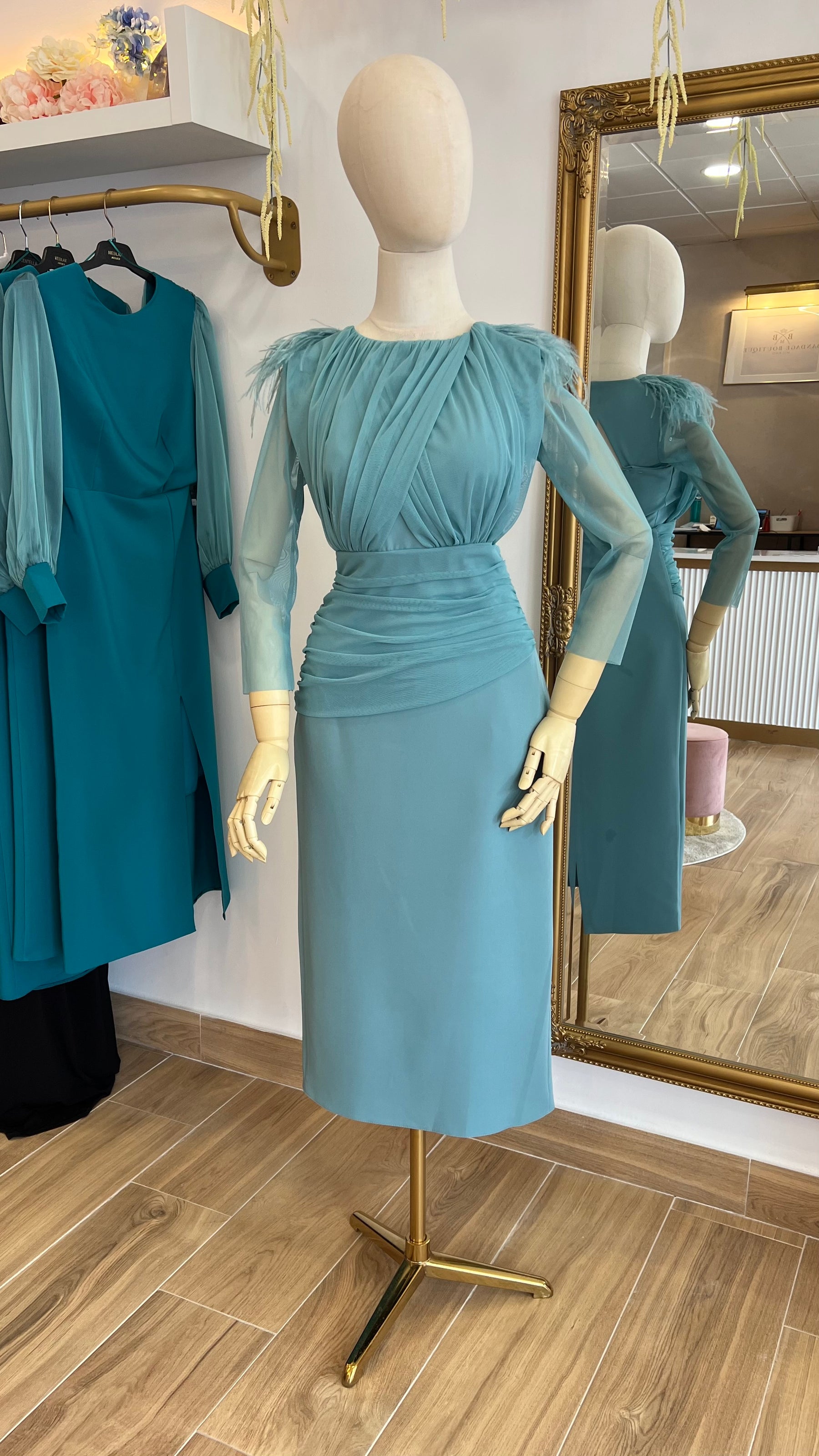 Vestido Leonor Azul Hielo “Made in Spain”