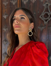 Pendientes Aro Flor