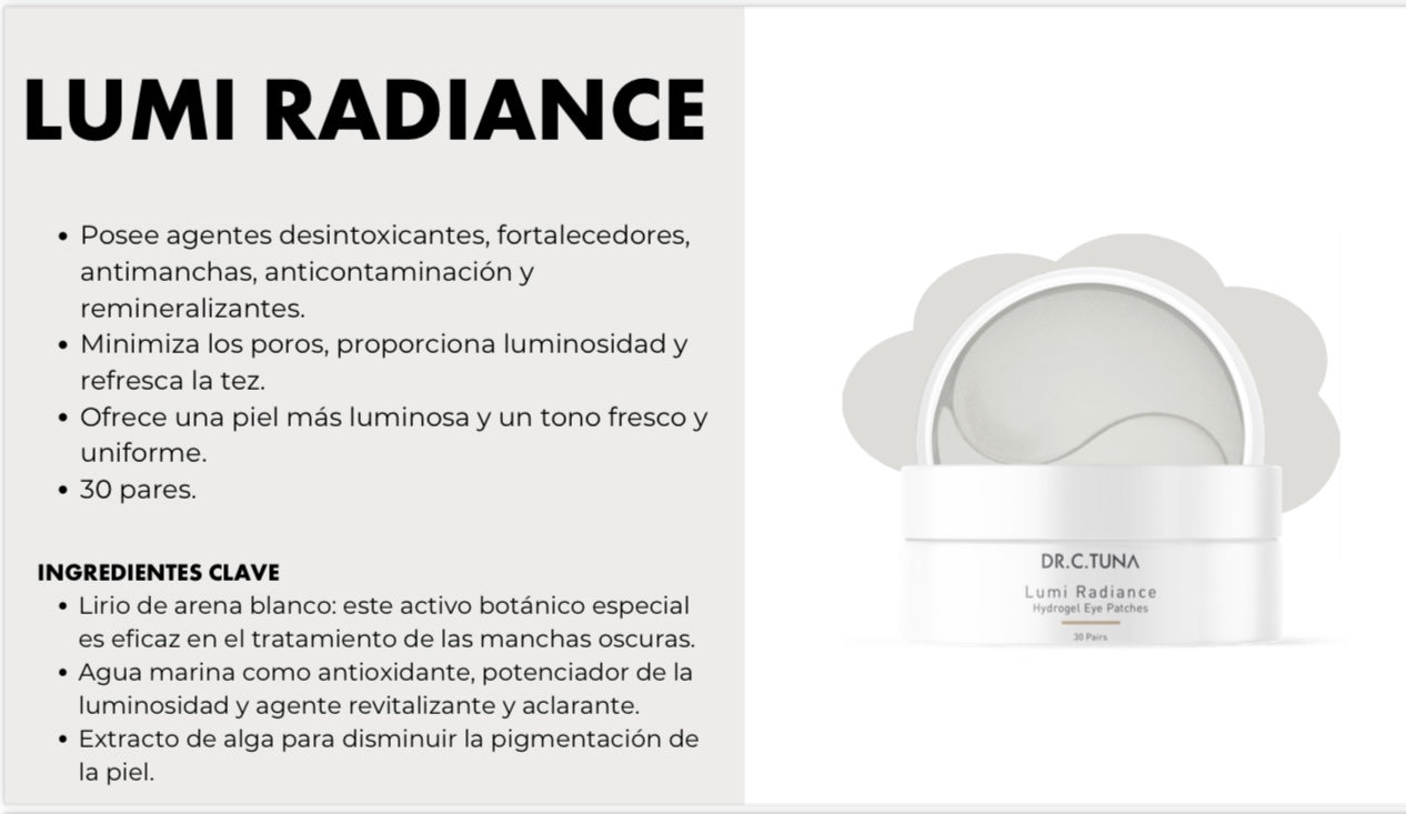 Parches Contorno de Ojos Iluminadora(Línea Dermatológica)