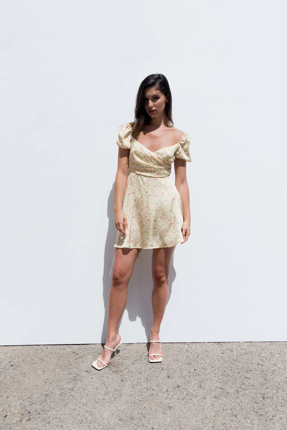 Vestido Amarillo Flores