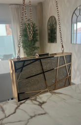 Clutch Nácar & Oro Delux