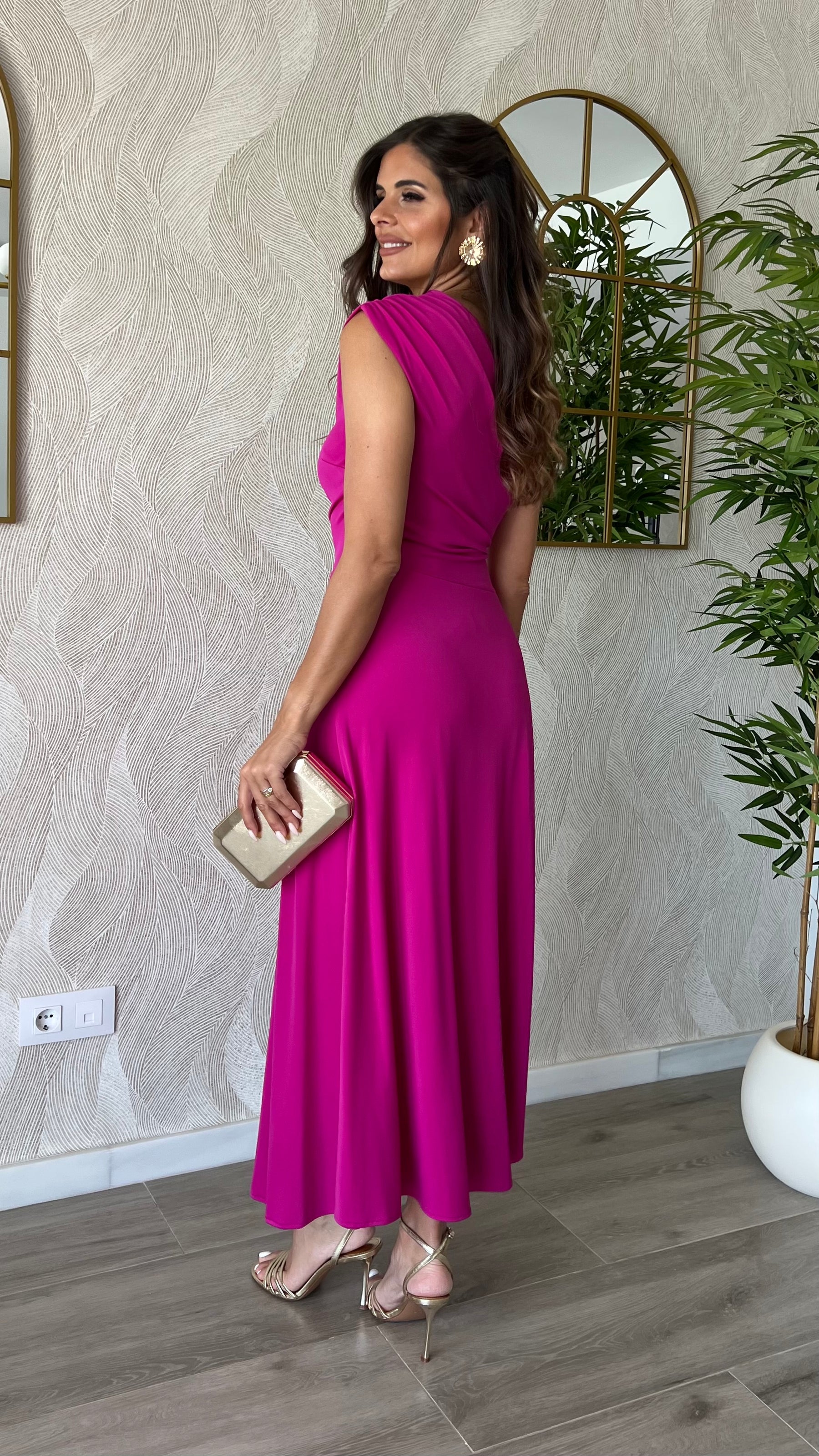 Vestido Julieta Fucsia “Made in Spain”    (OUTLET NO DEVOLUCIÓN)