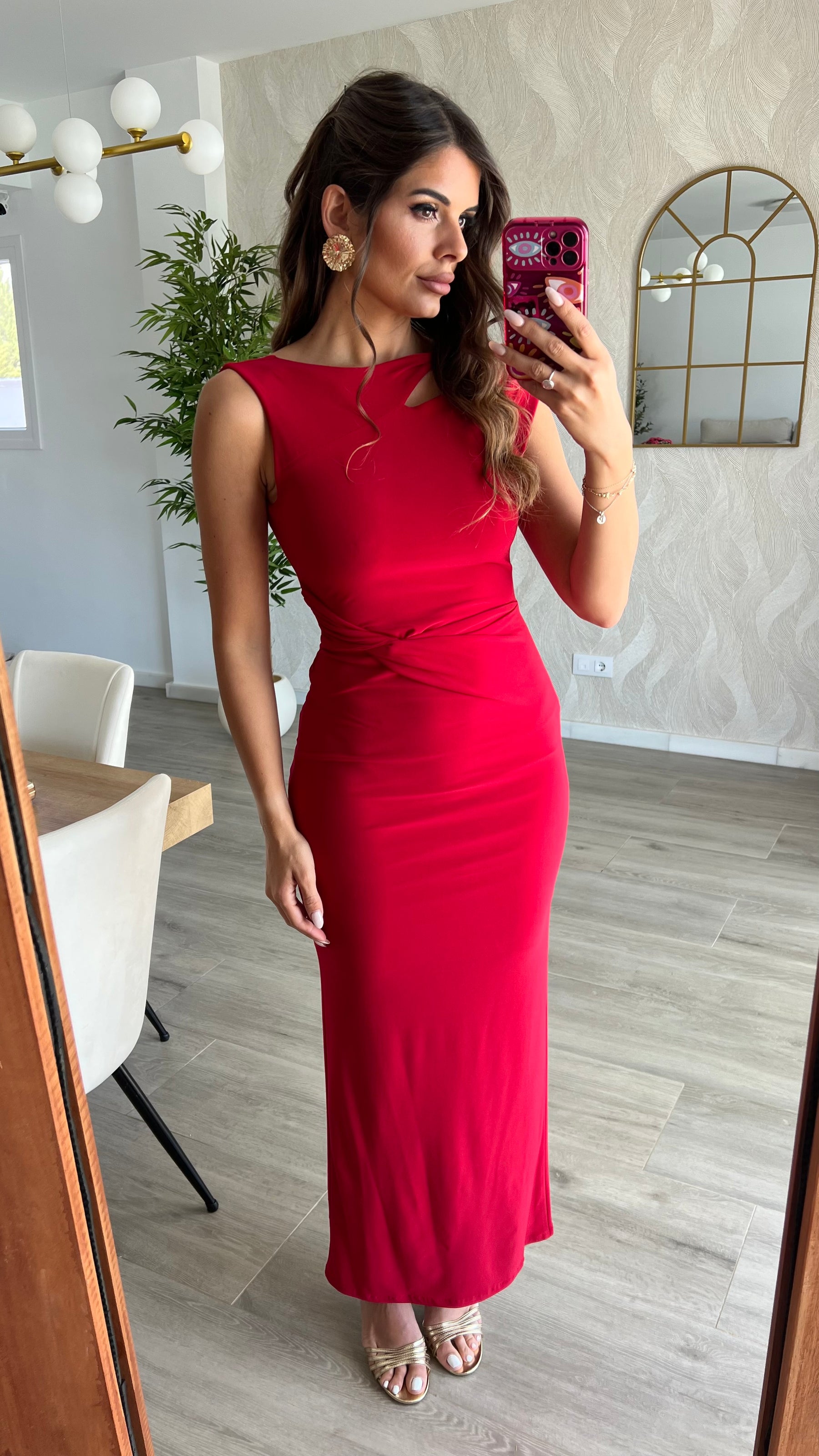 Vestido Lara Rojo “Made in Spain” (OUTLET NO DEVOLUCIÓN)