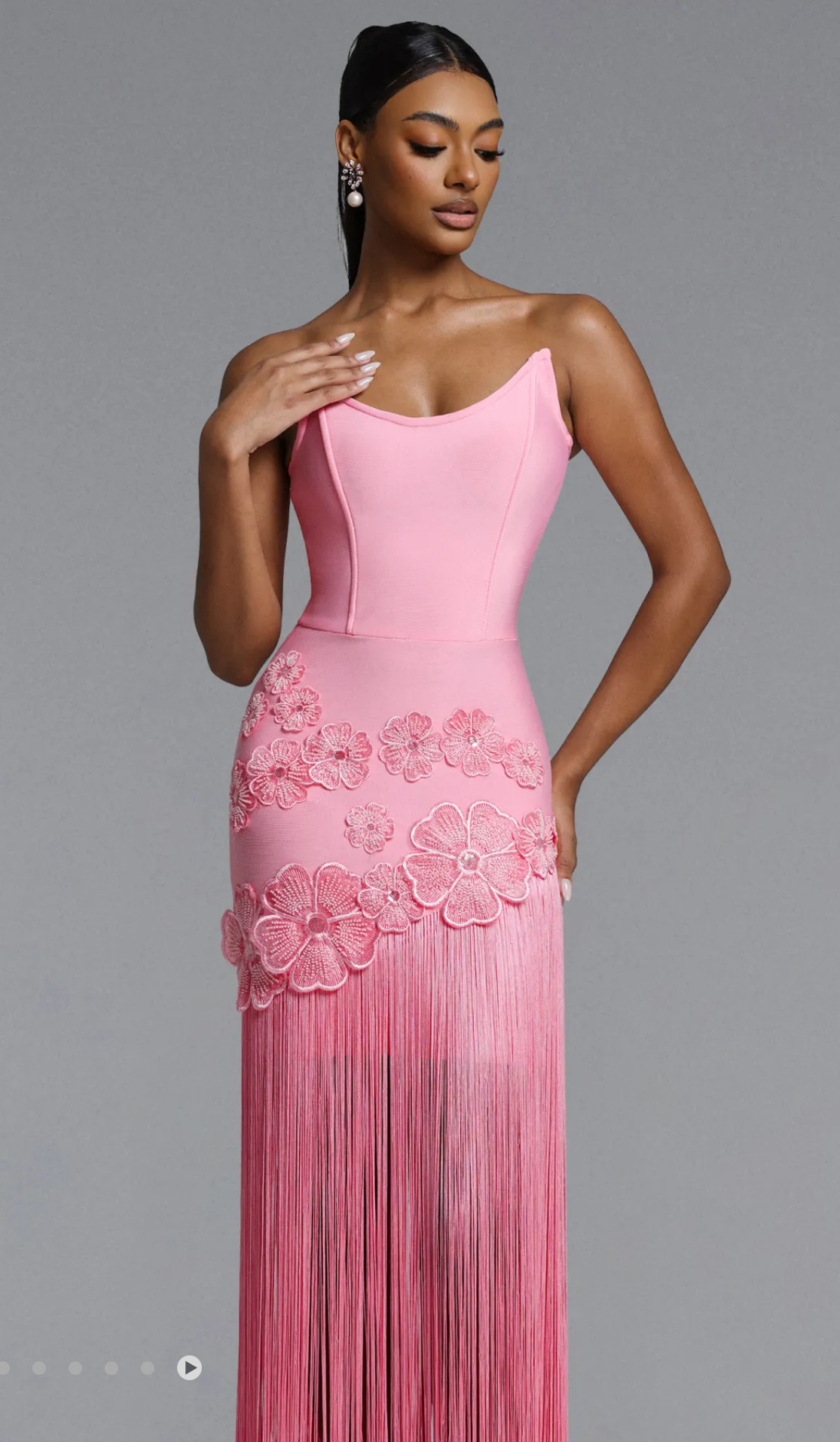 Vestido Bandage Seyran Flecos