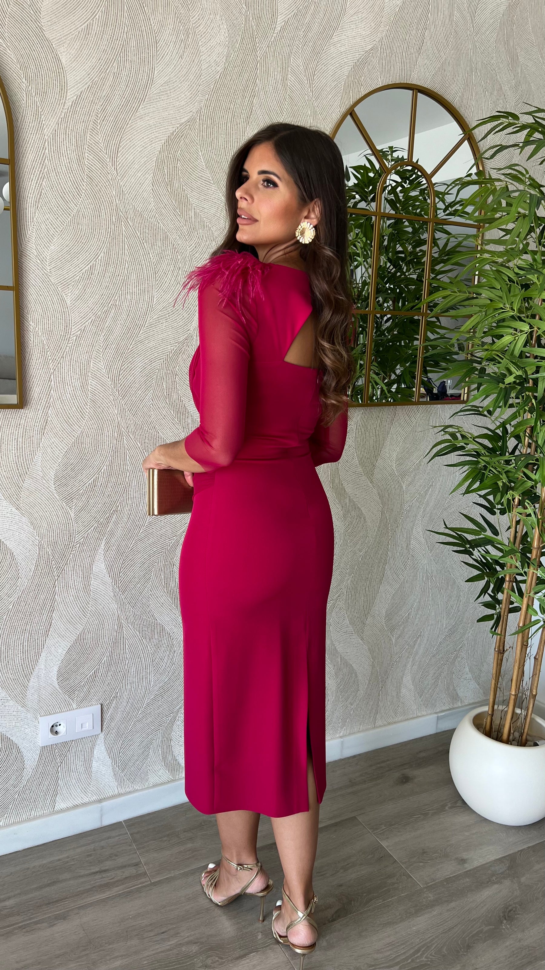 Vestido Leonor Cereza “Made in Spain”