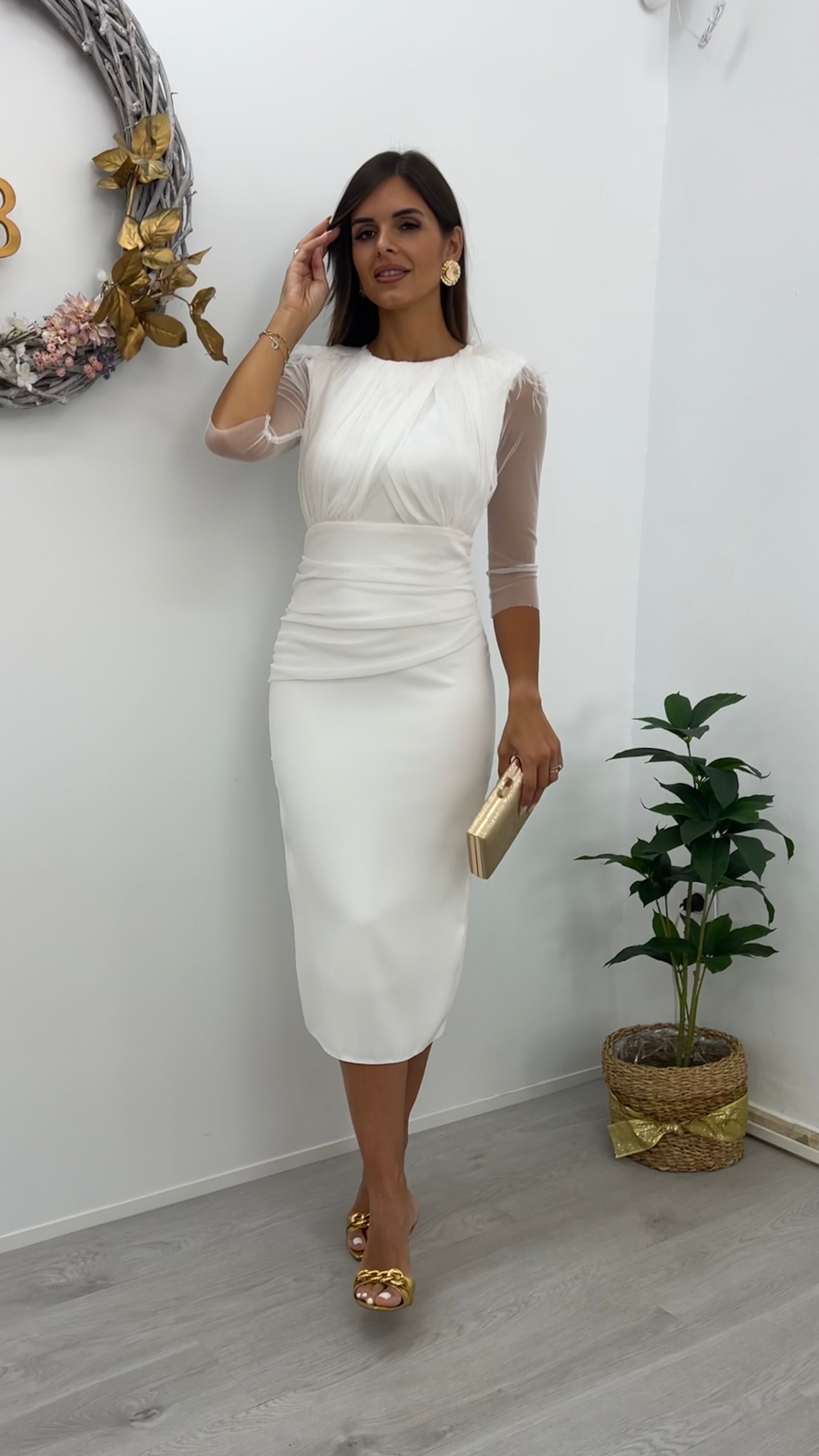 *PREVENTA* Vestido Leonor Blanco “Made in Spain”