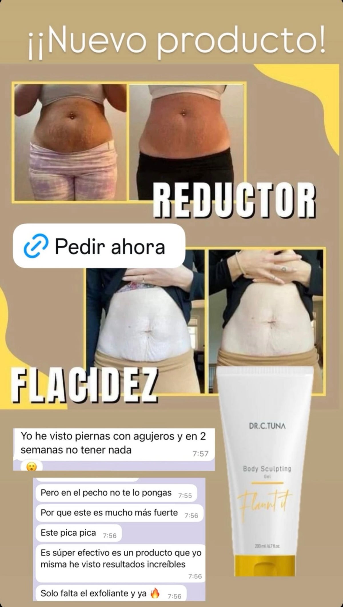 Gel Corporal Anticelulítico (Línea Dermatológica)
