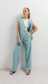 Pantalón Pinzas AguaMarina
