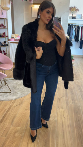 Corsé Palabra Honor Negro